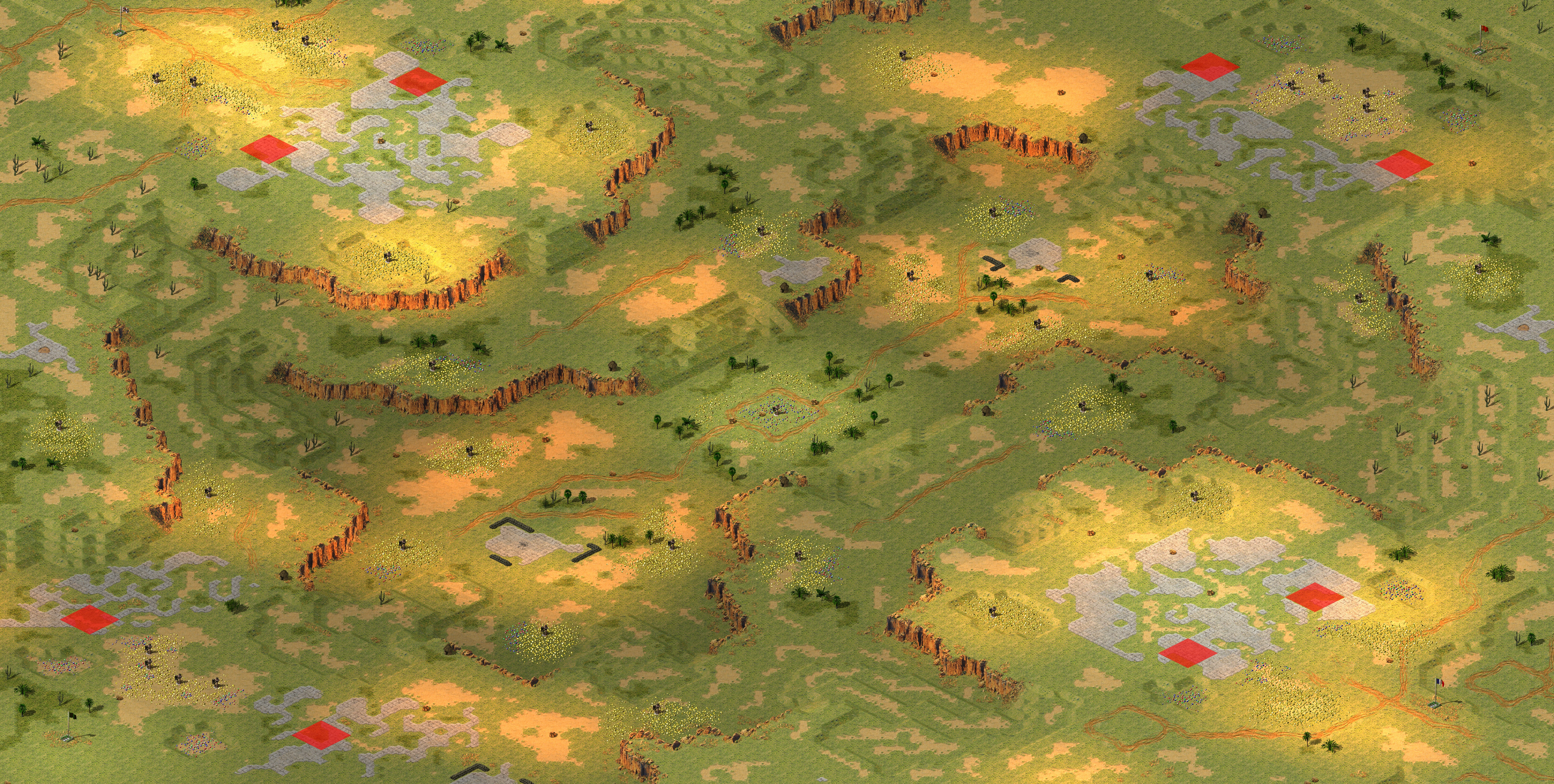 Rendered map: Cliffs of Mongolia