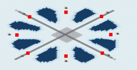 Rendered preview of Eight Fortunes Three Sides Open