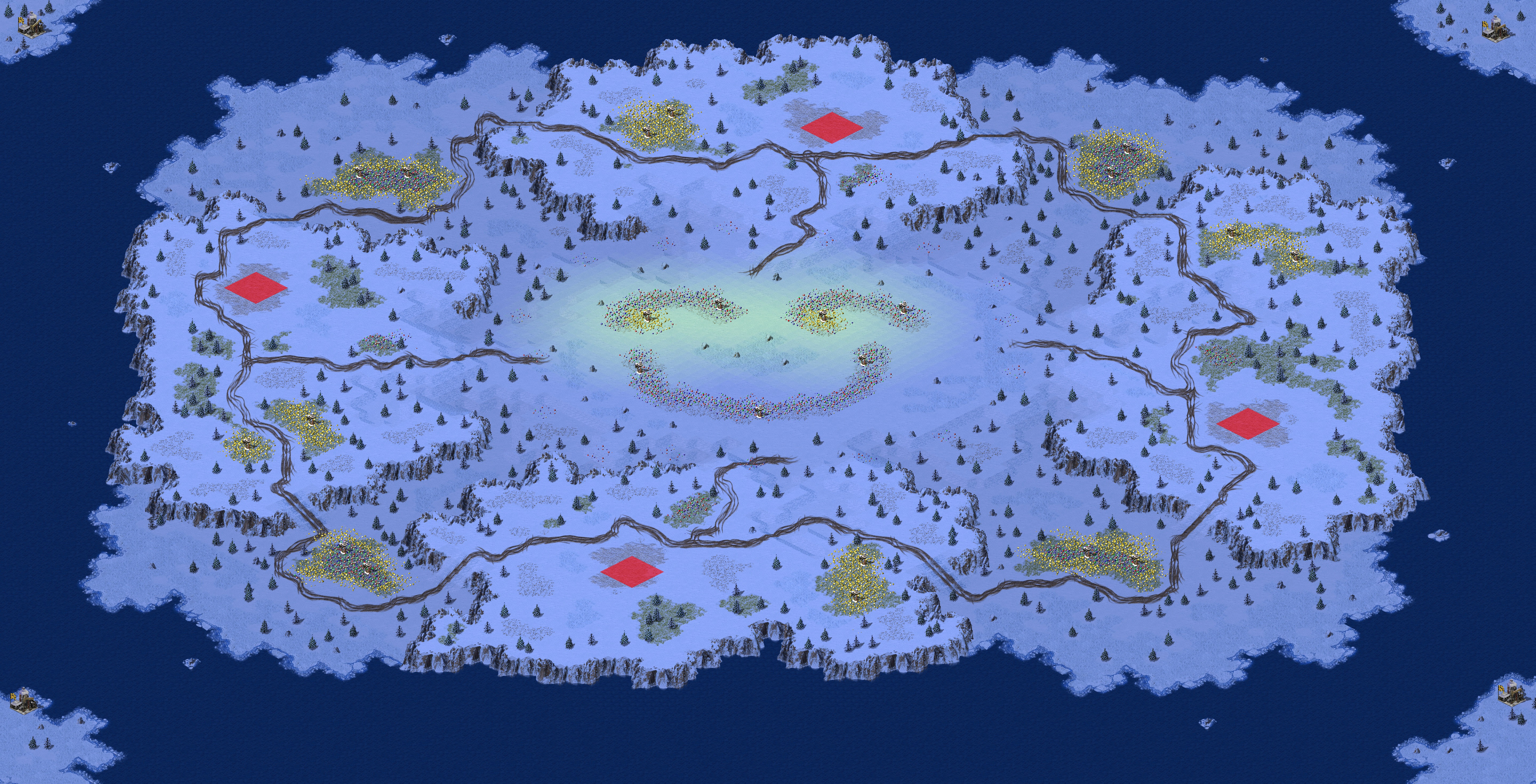 Rendered map: 斜眼岛