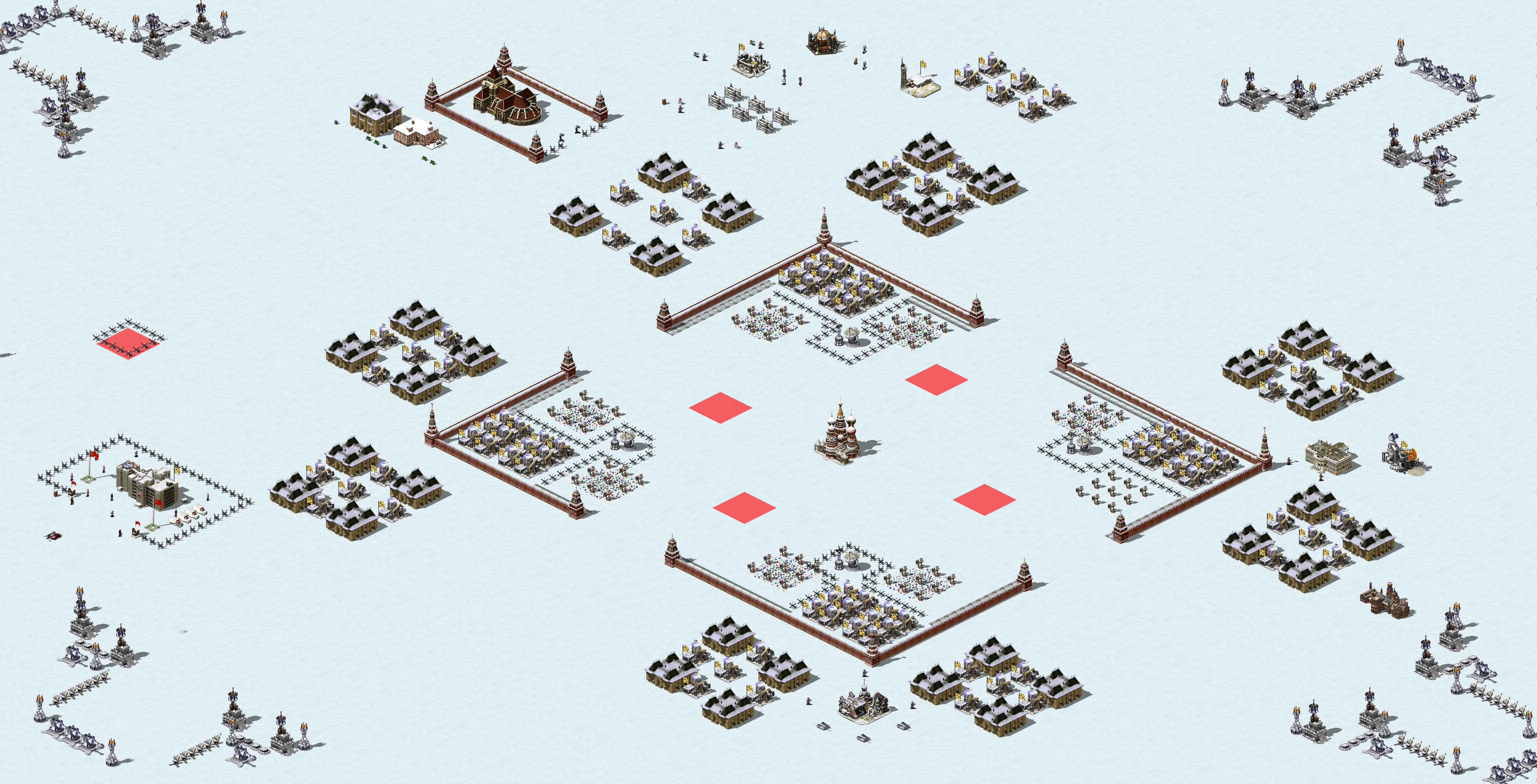 Rendered map: Battle of Moscow