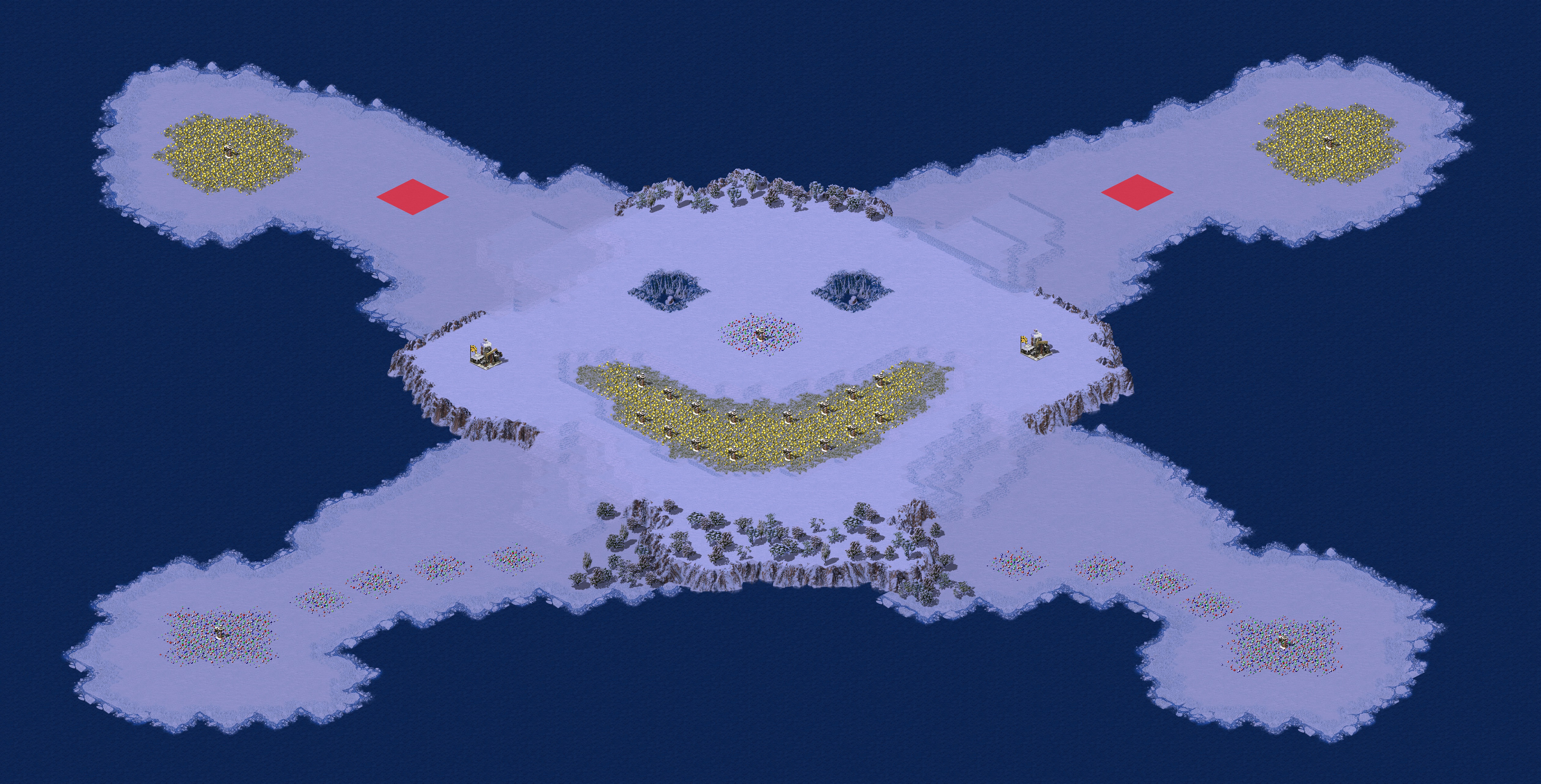 Rendered map: 雪人 - 赛事专用