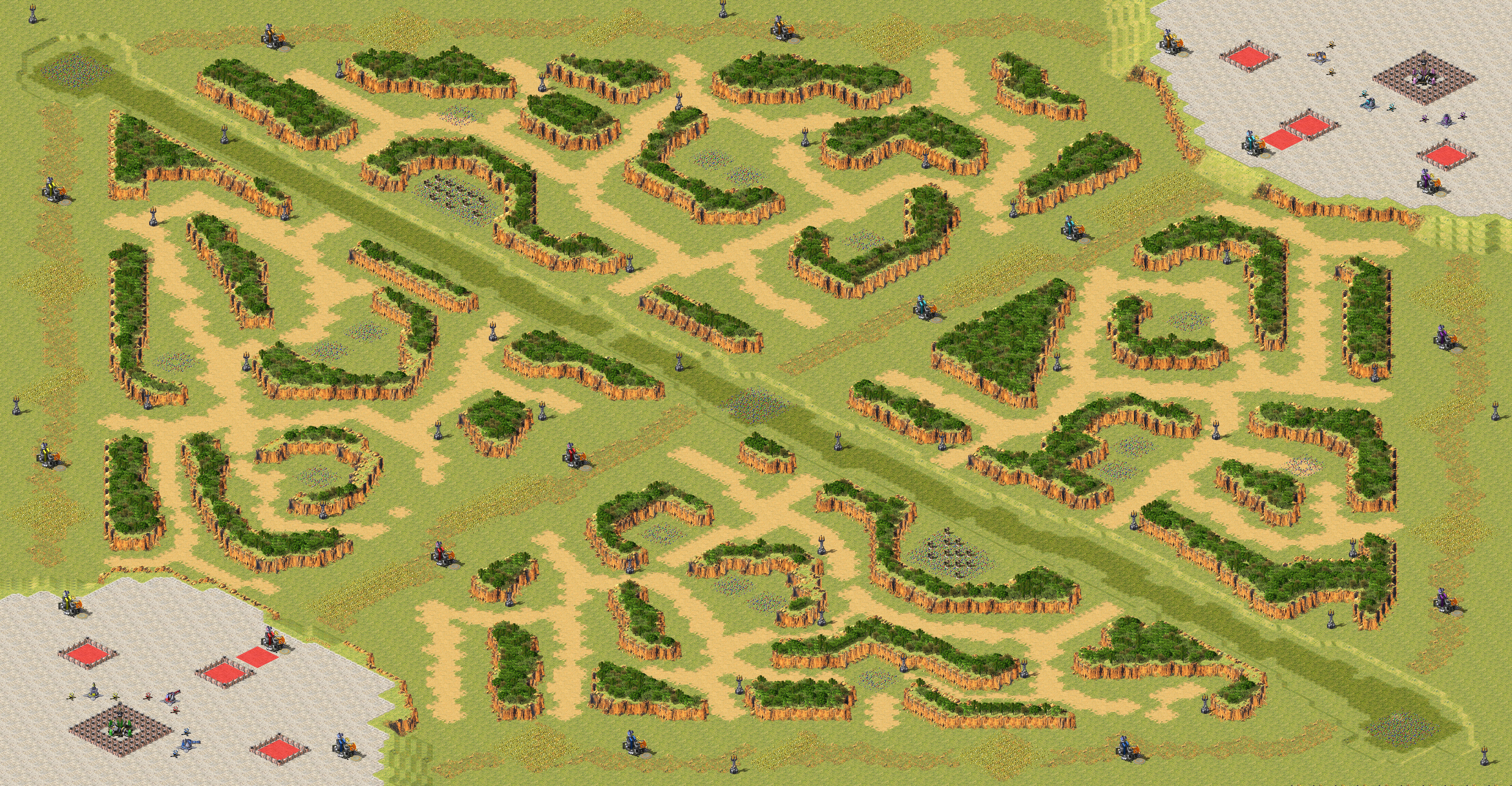 Rendered map: Red Alert Canyon 5v5
