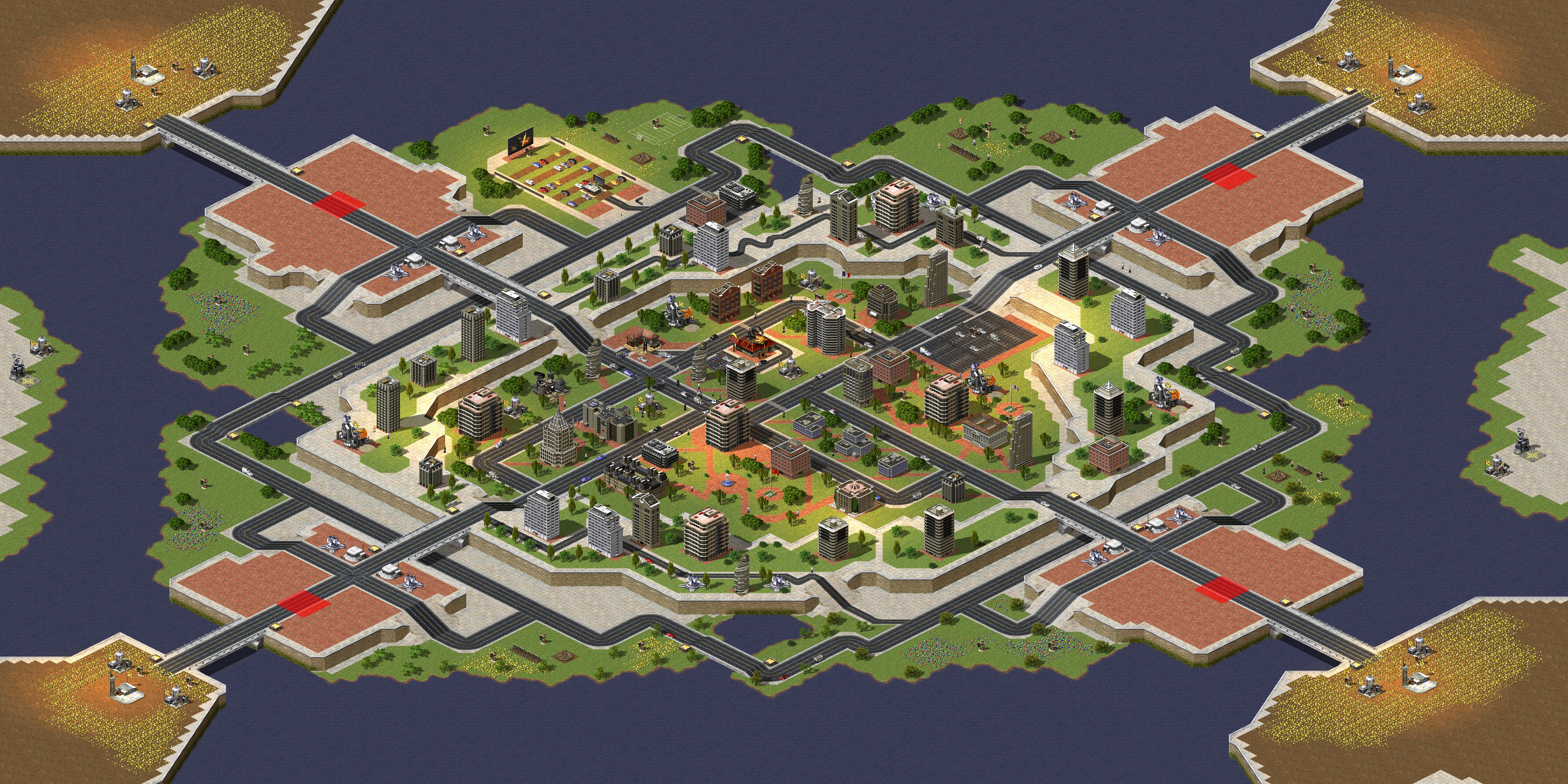Rendered map: New City