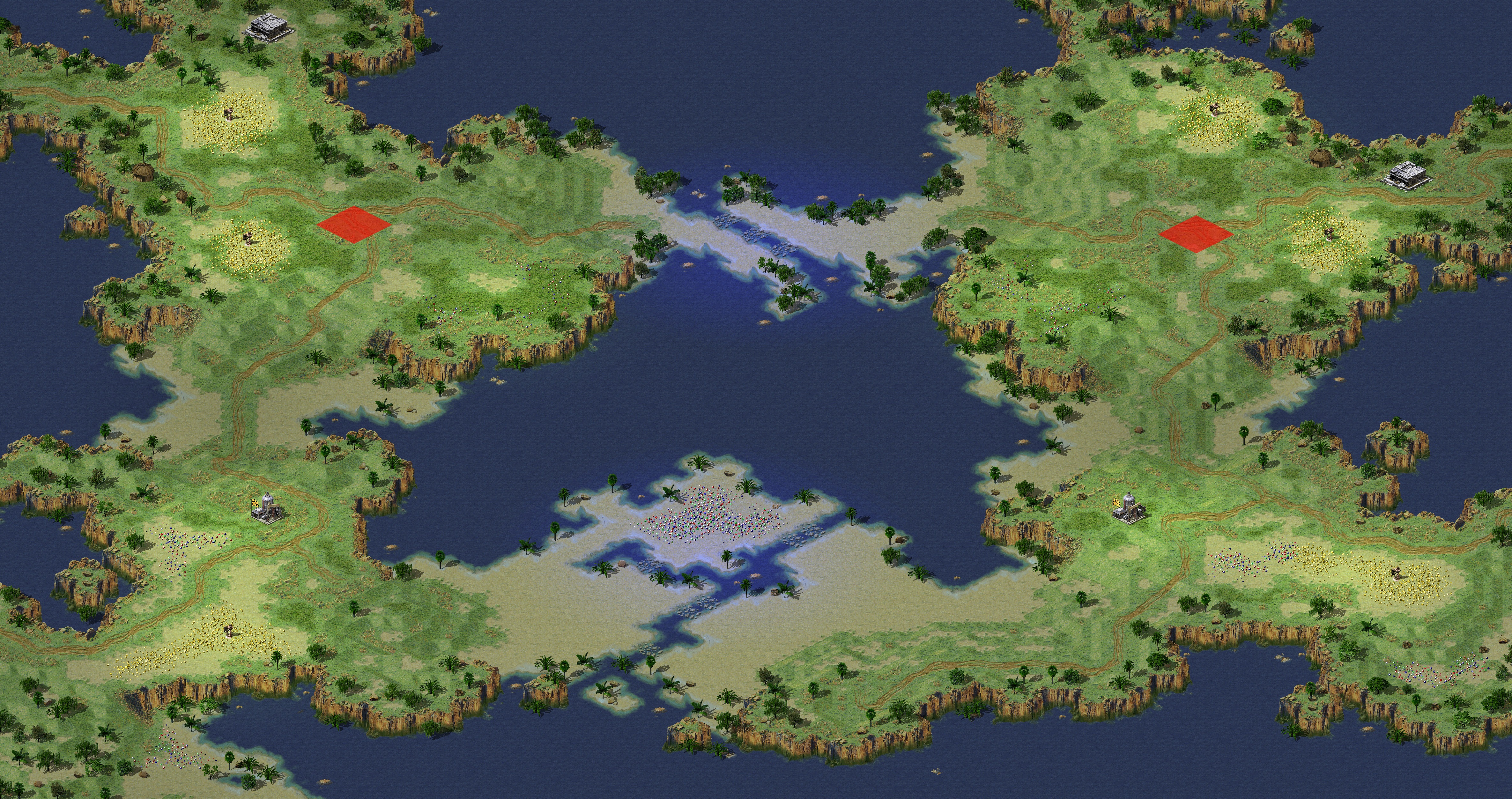 Rendered map: 大地浮在水上 - 赛事专用
