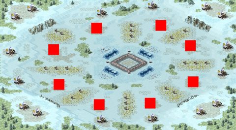 Rendered preview of Red Alert Melee 25005 - Nuke Rush
