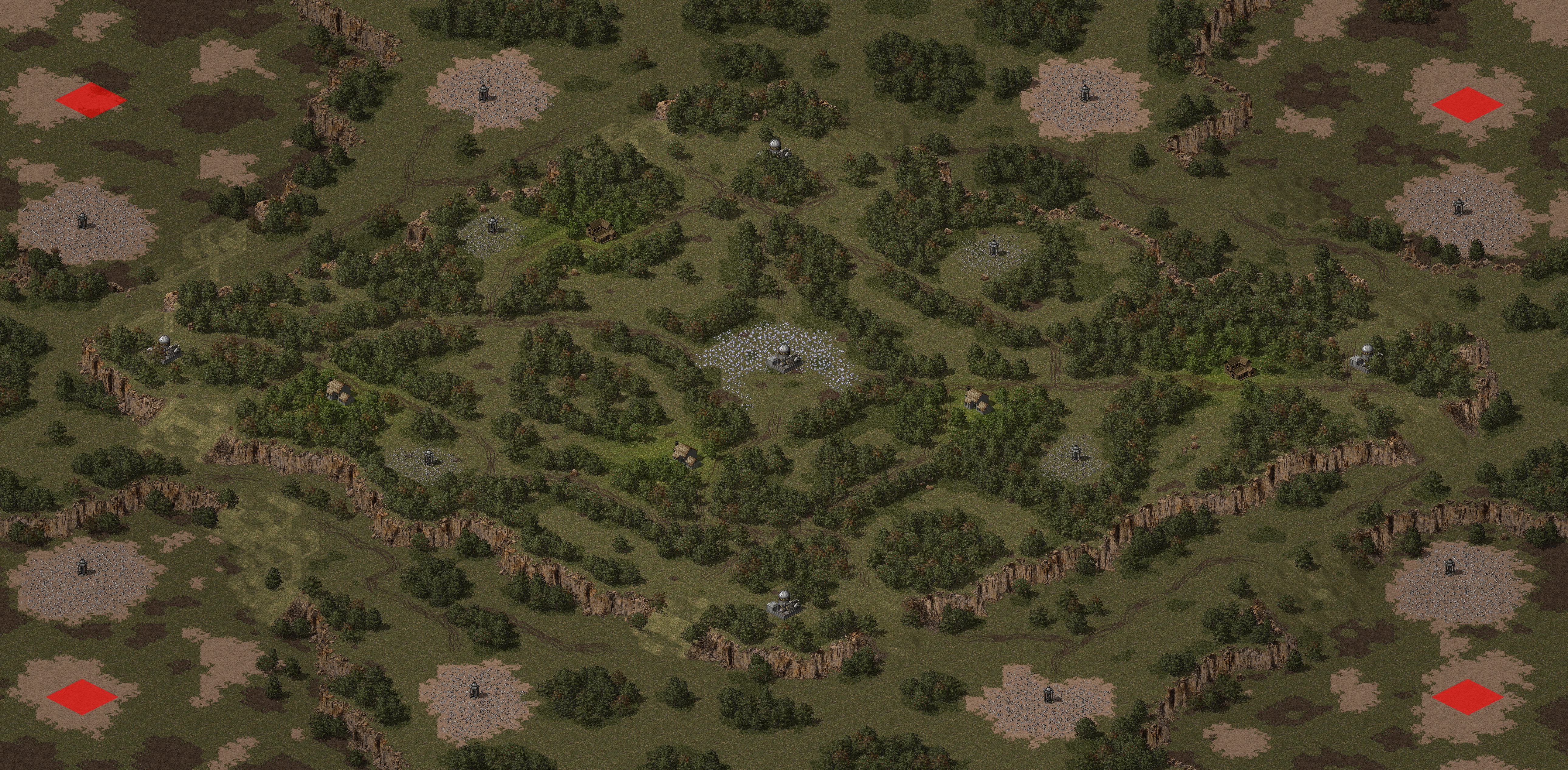 Rendered map: Four Corners