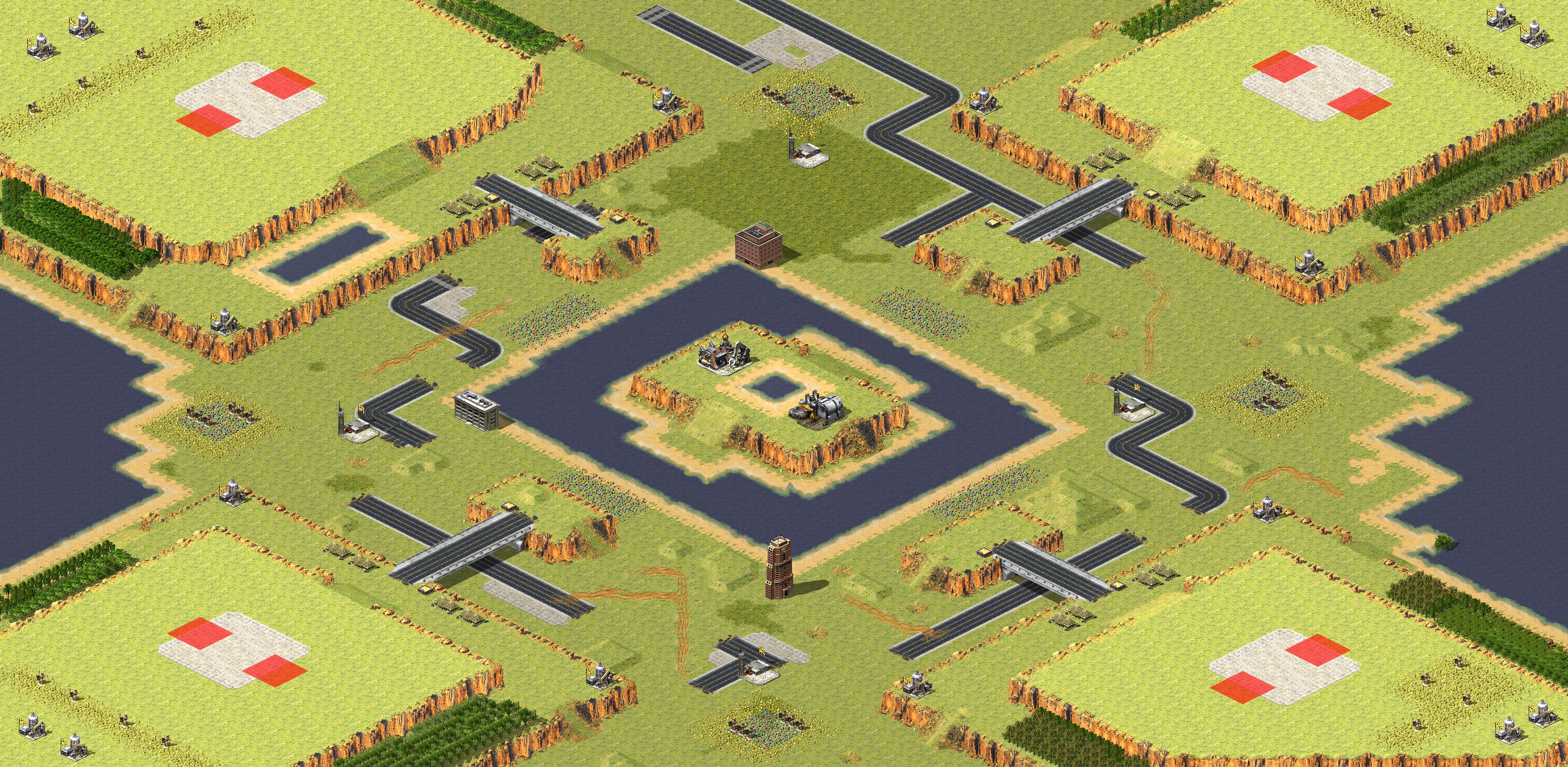 Rendered map: City of Thought 2v2v2v2