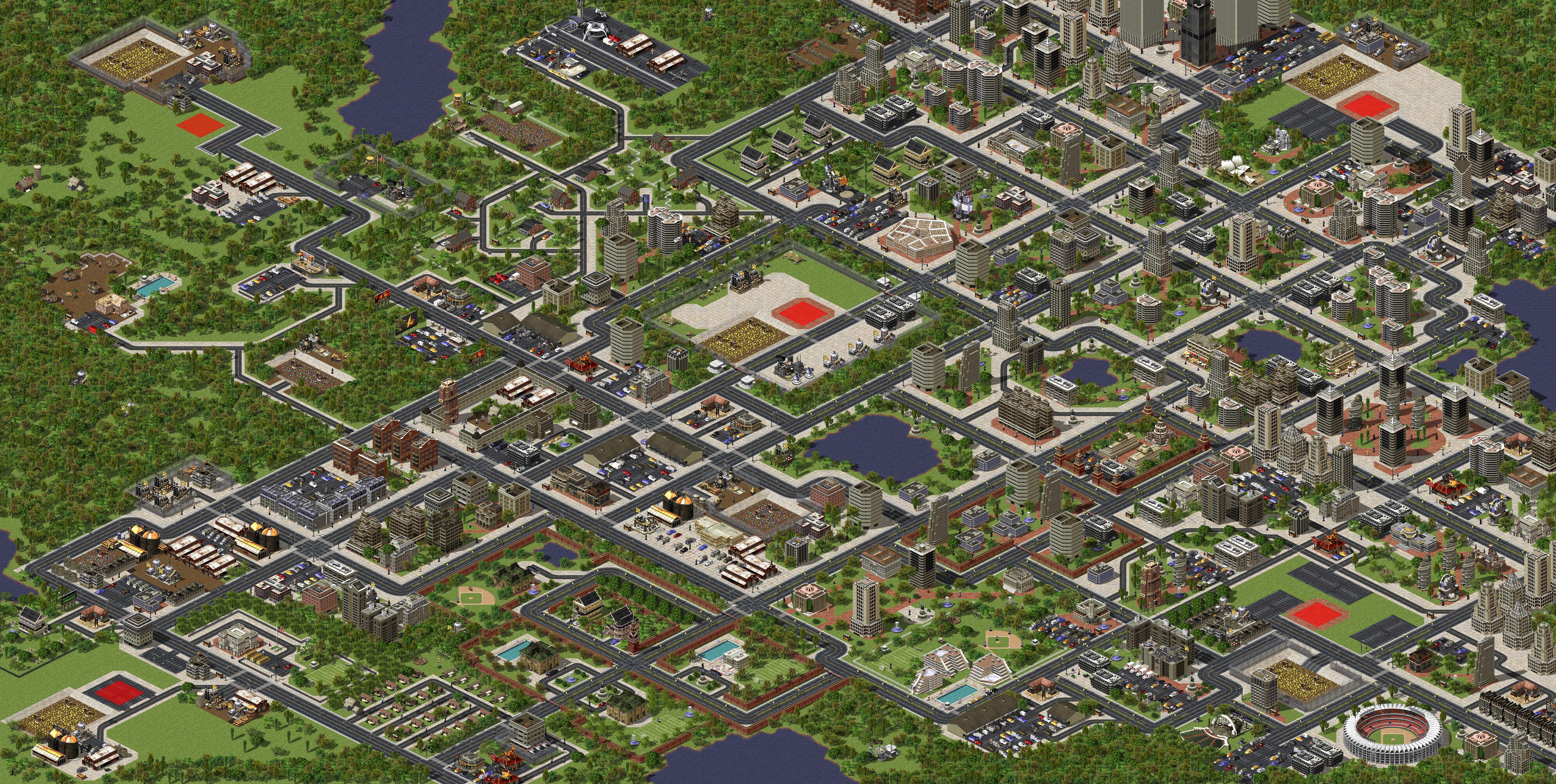 Rendered map: Blackwell City