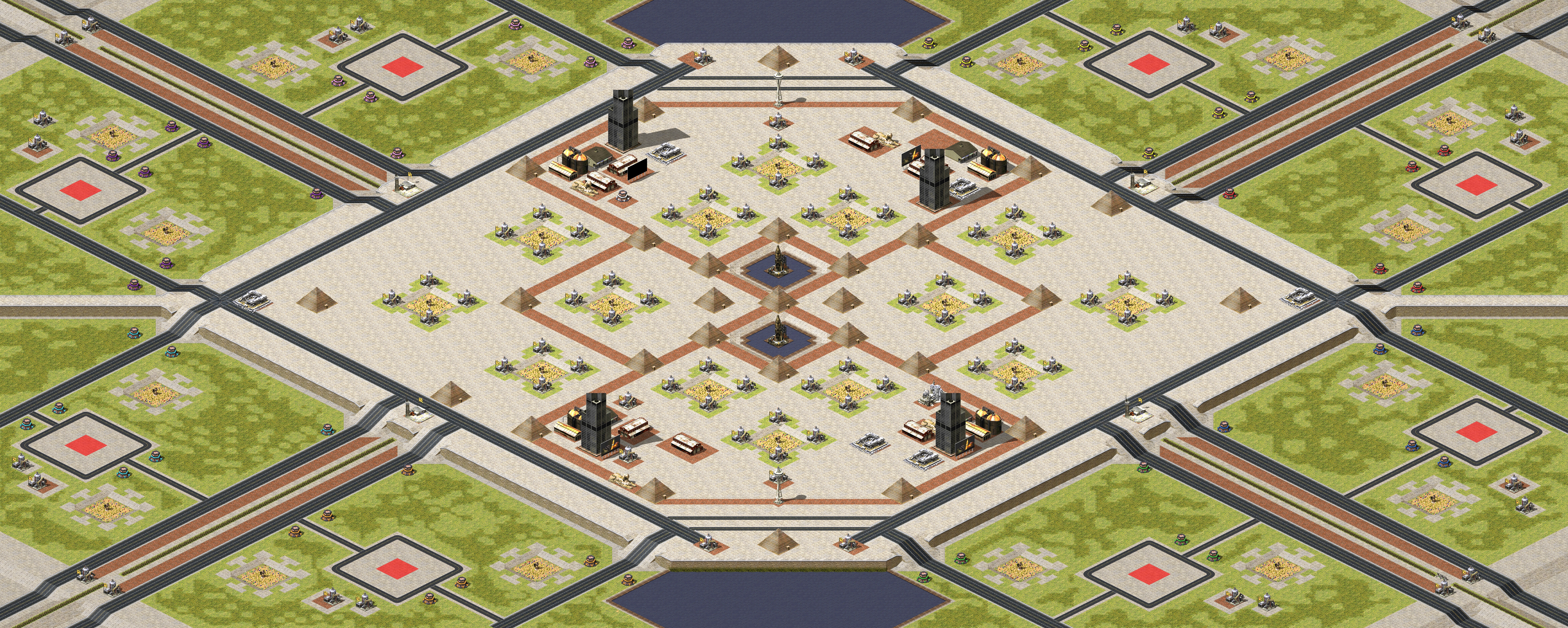 Rendered map: Pyramid Battle