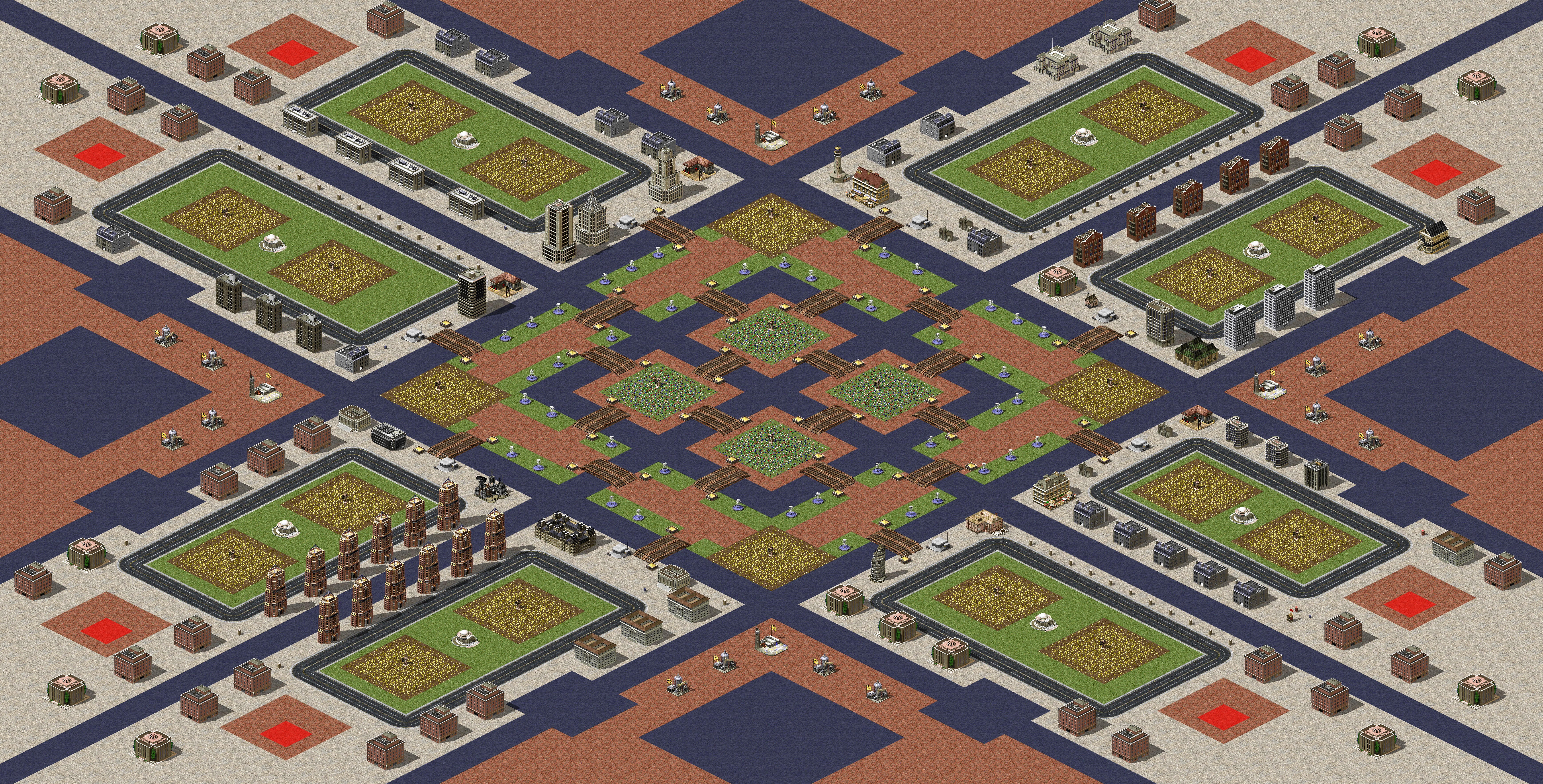 Rendered map: Venice Water City