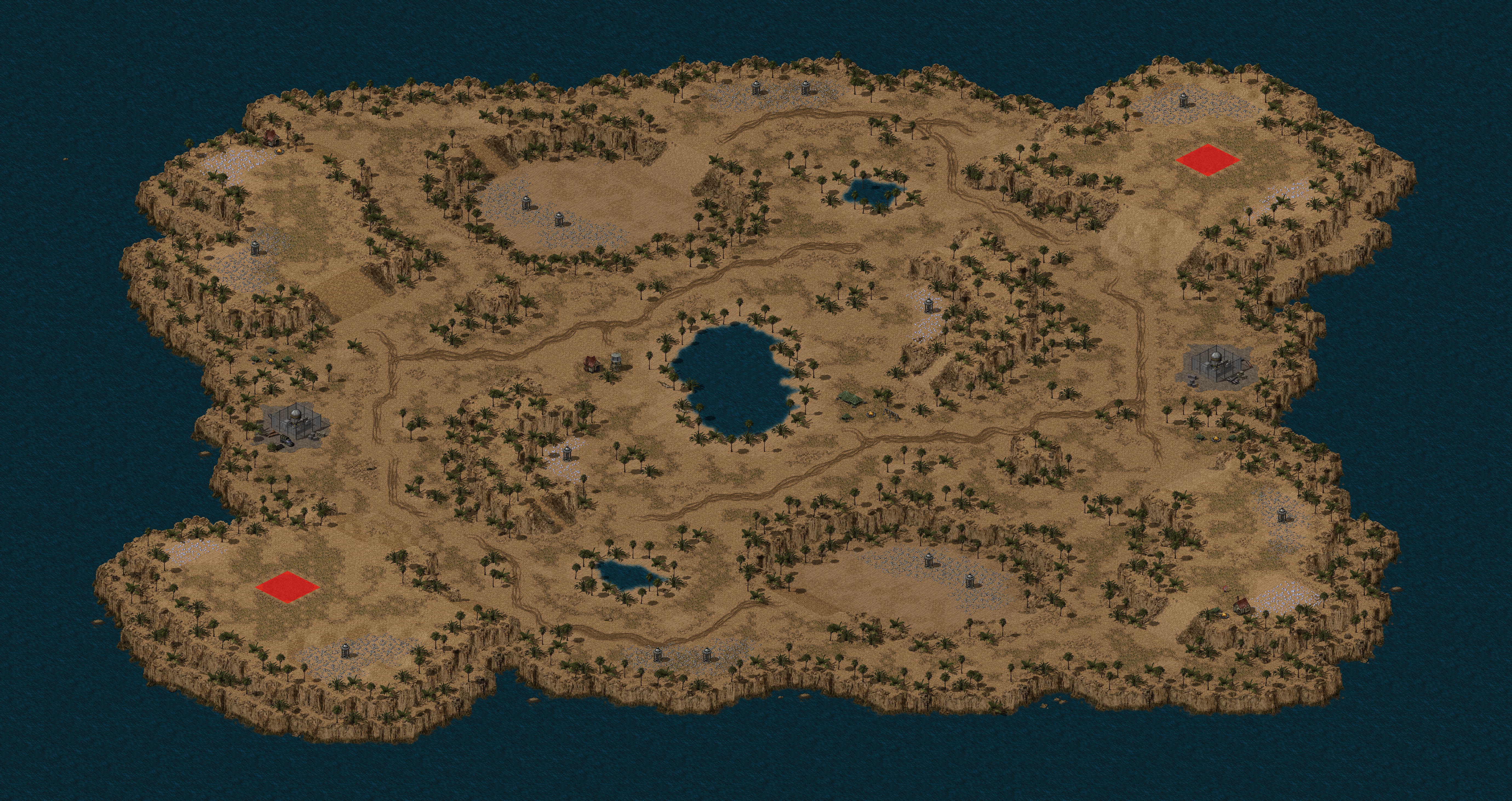 Rendered map: Oasis Trouble