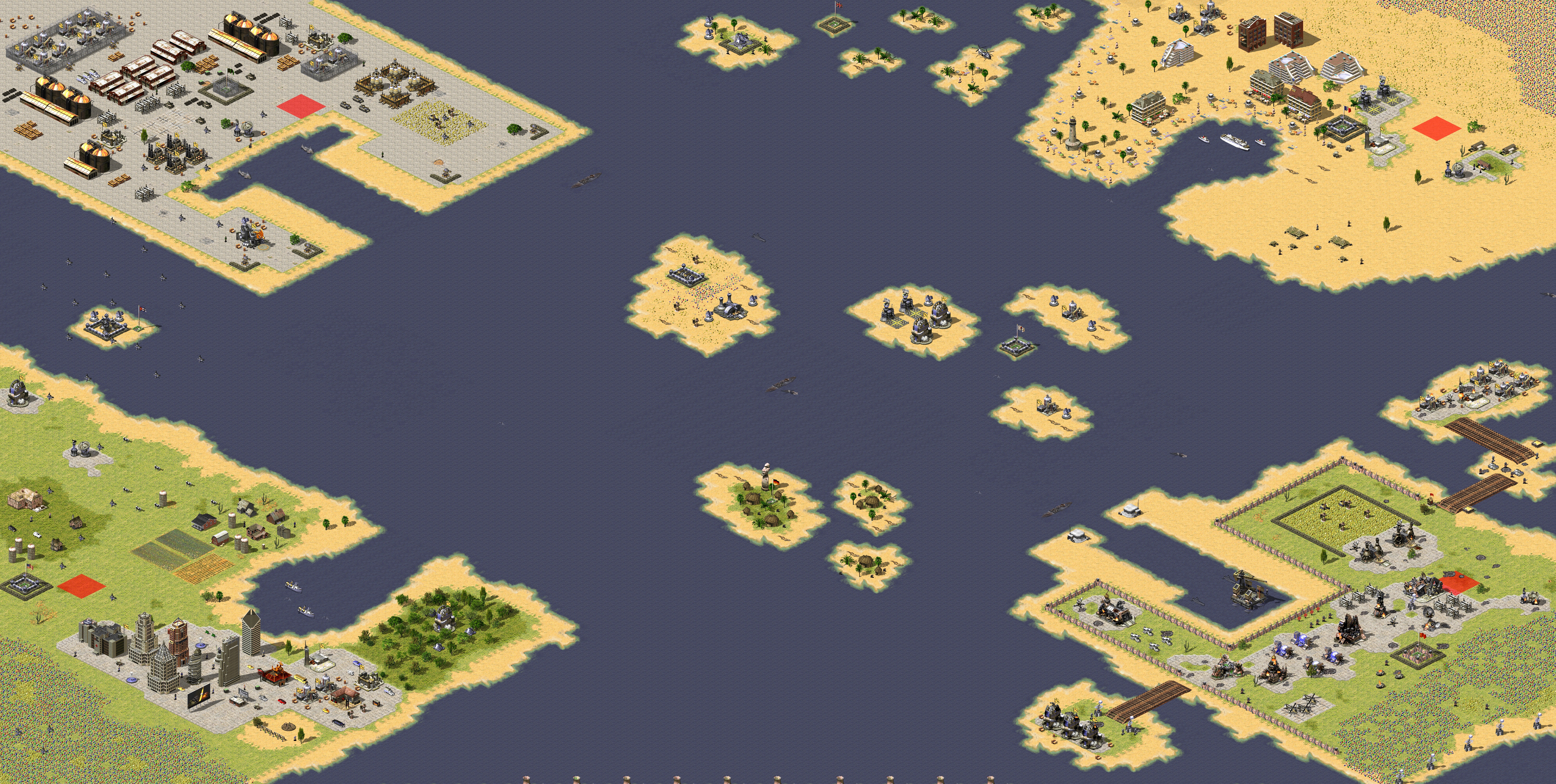 Rendered map: Battle of the Districts