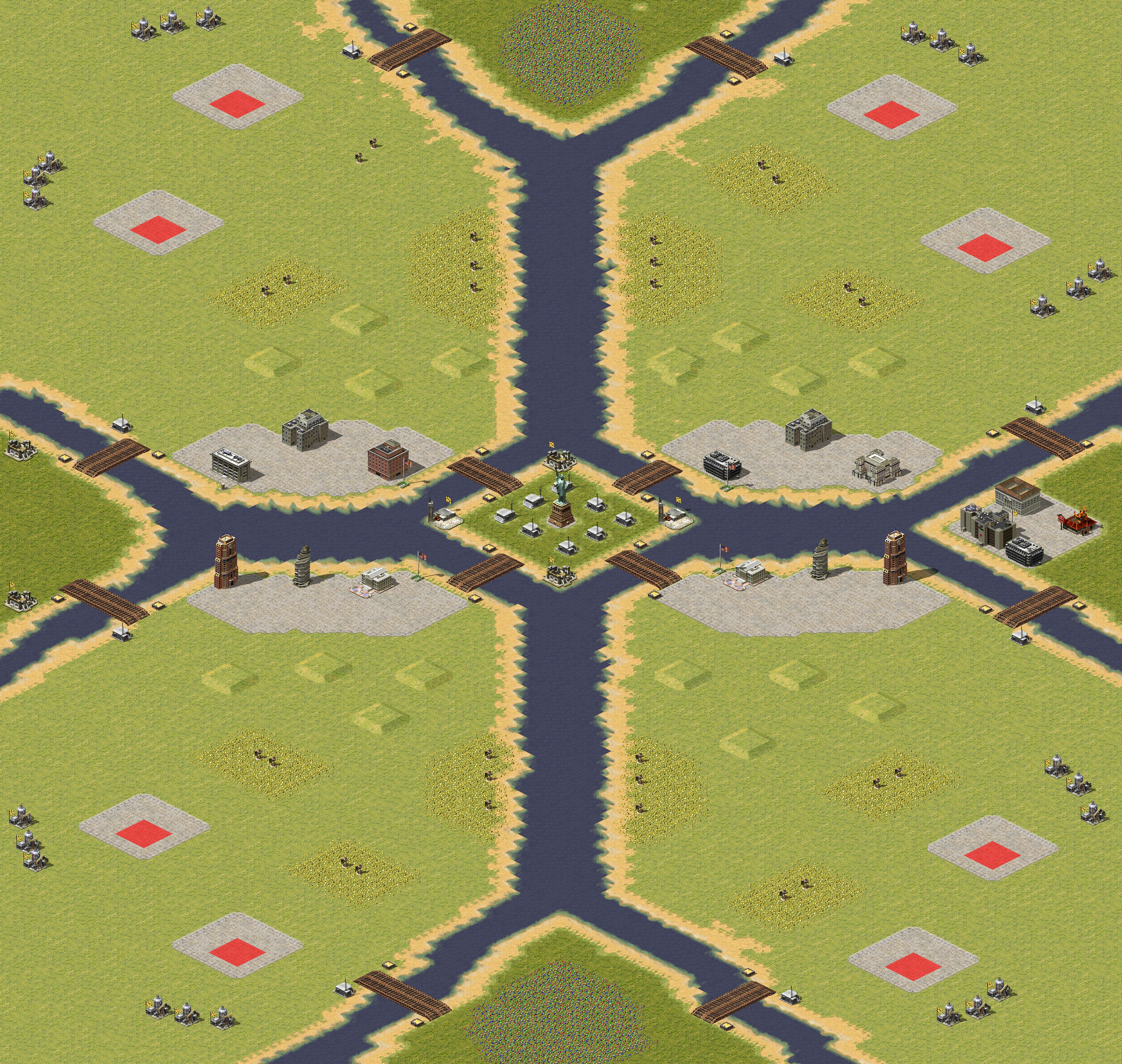 Rendered map: 2v2v2v2 Free-for-All