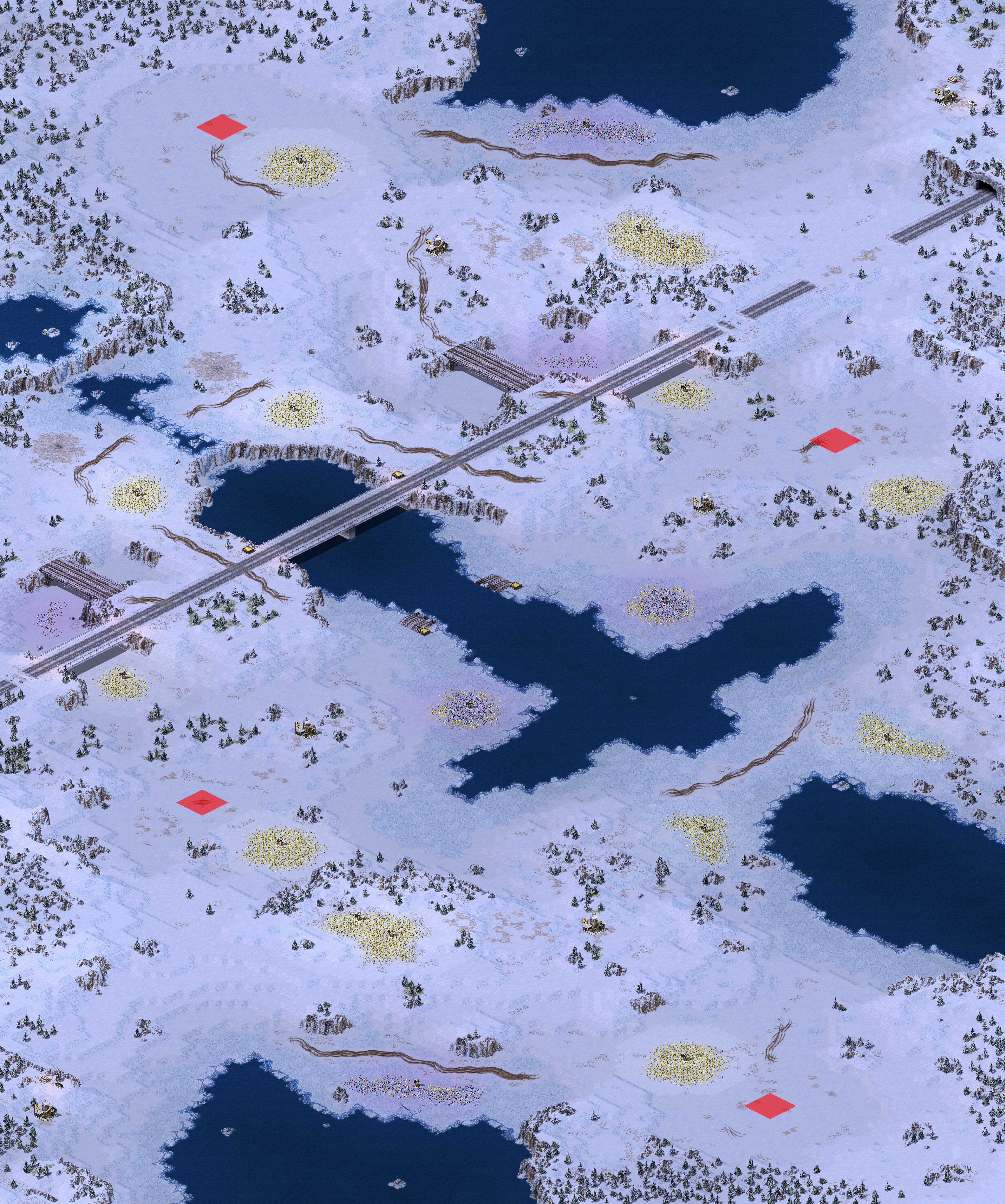 Rendered map: Fridge Bridge Snowscape v1.1