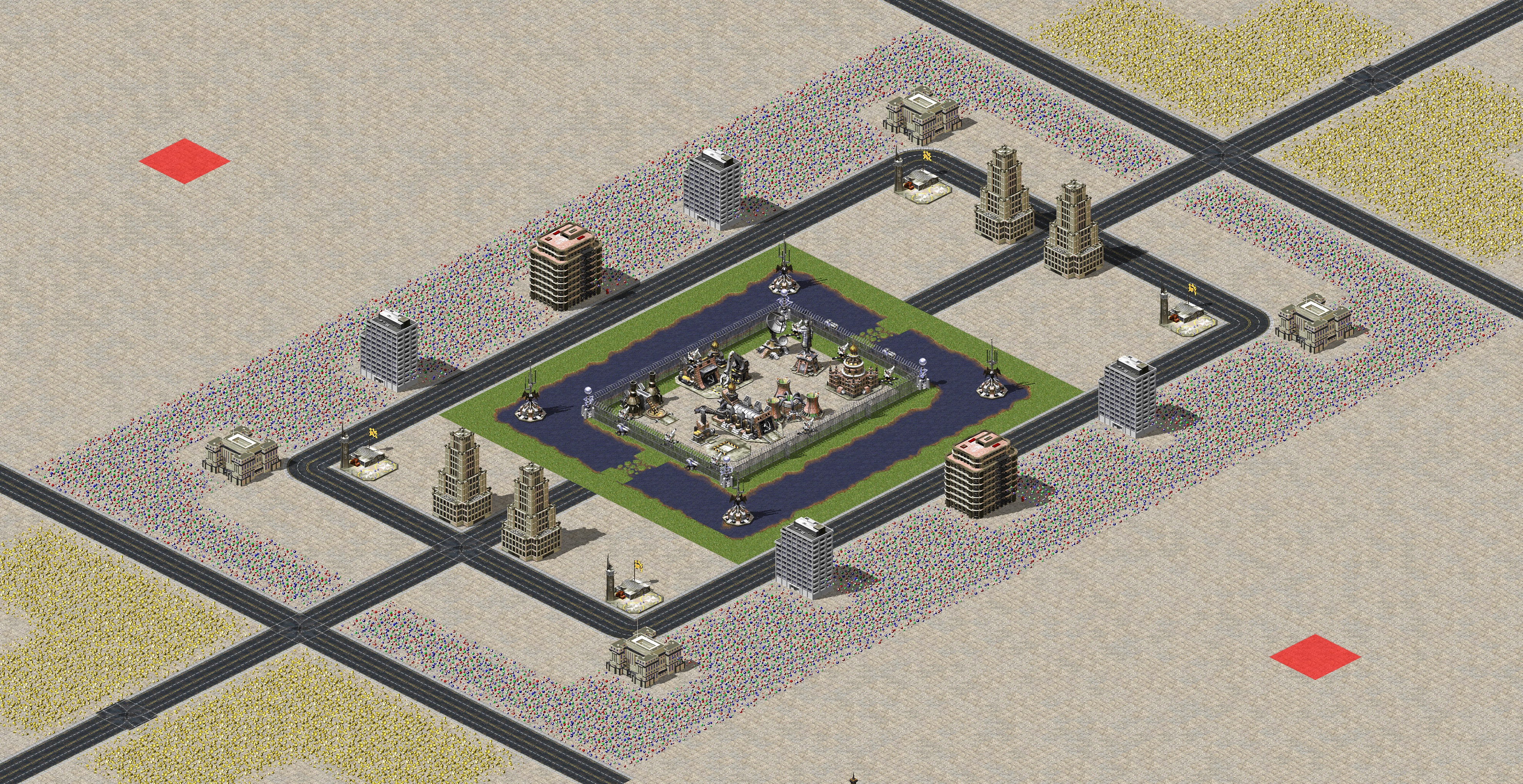 Rendered map: Inner City