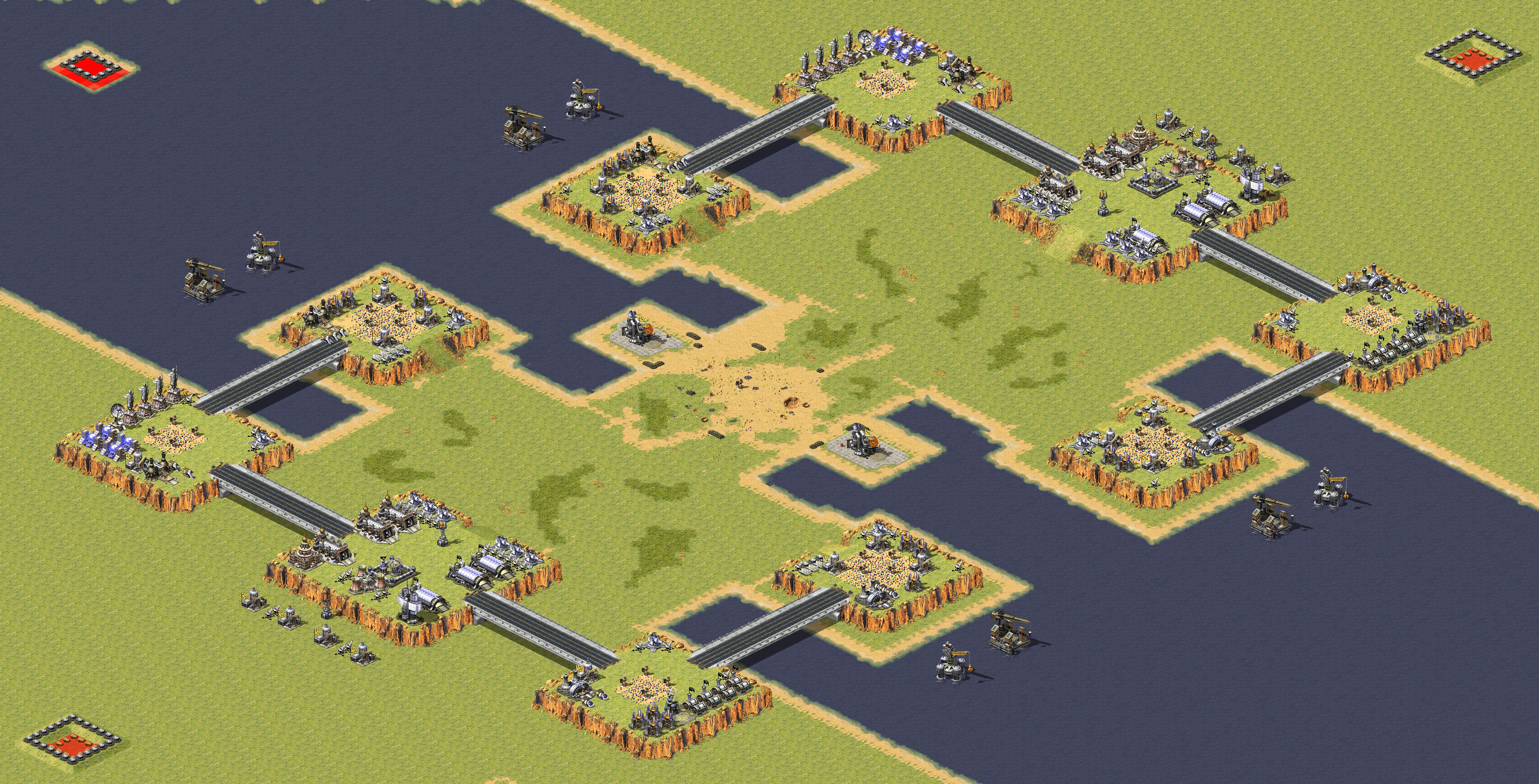 Rendered map: Sea Land Air Duel