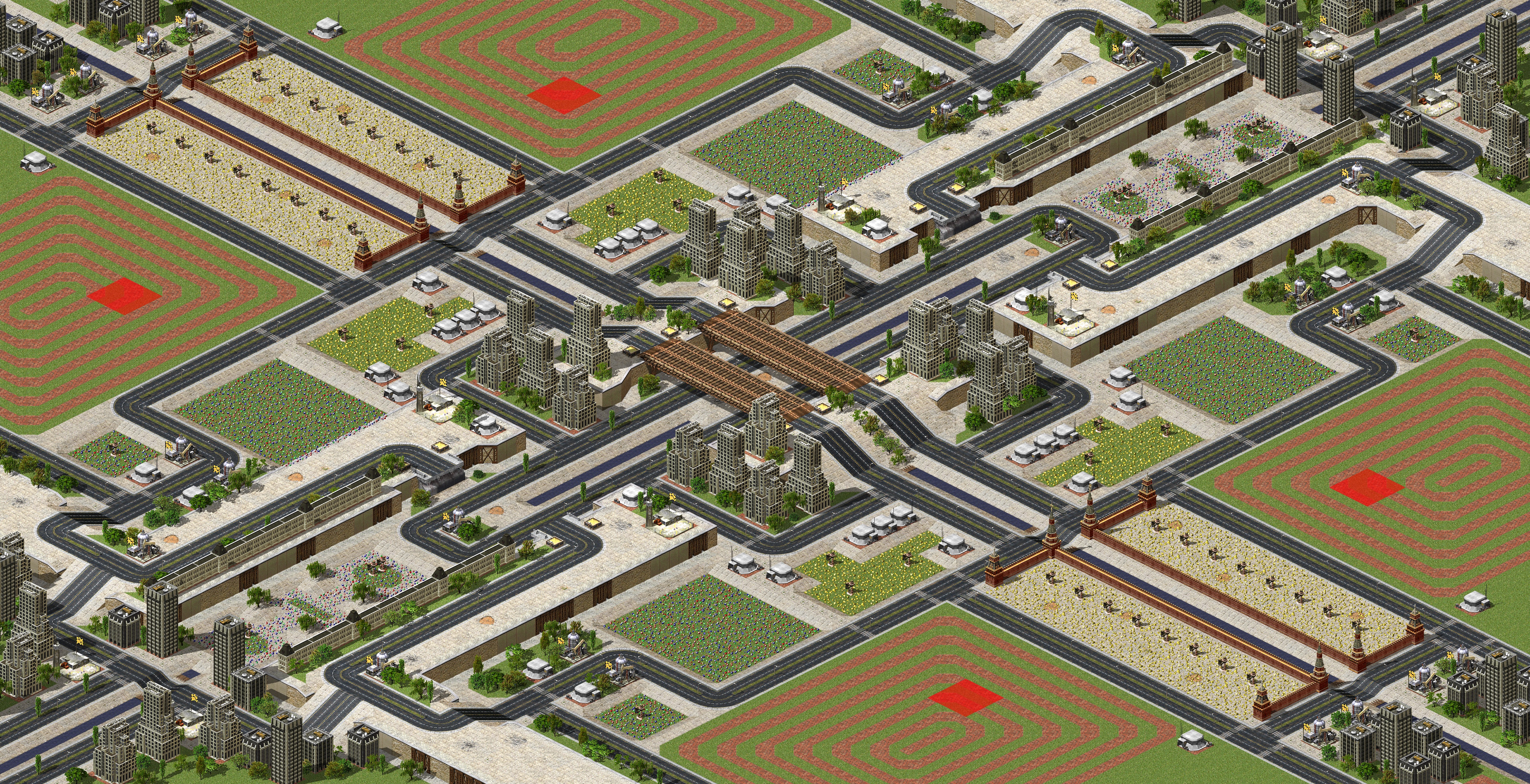 Rendered map: City War