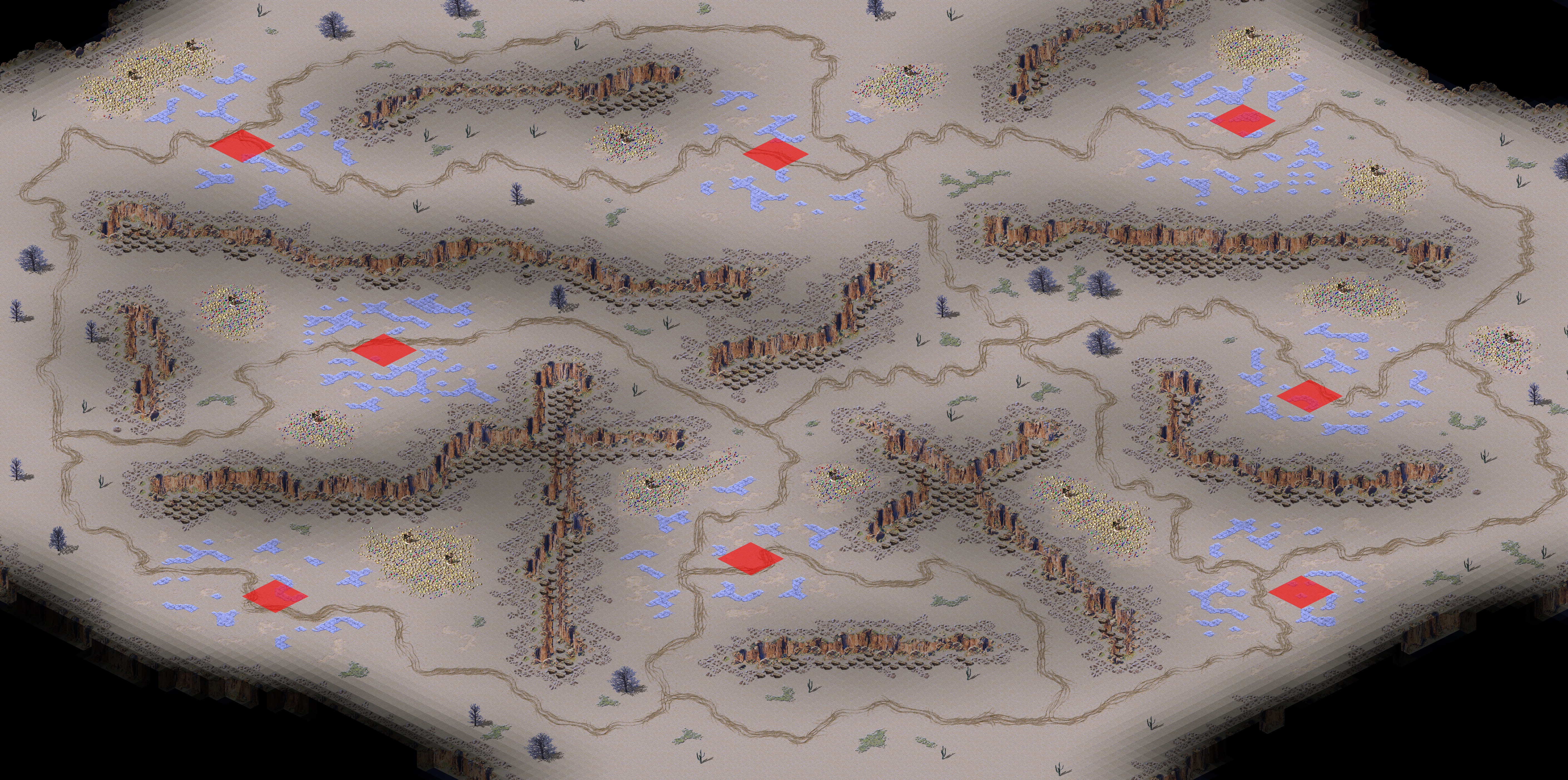 Rendered map: 红警混战王25001-失色