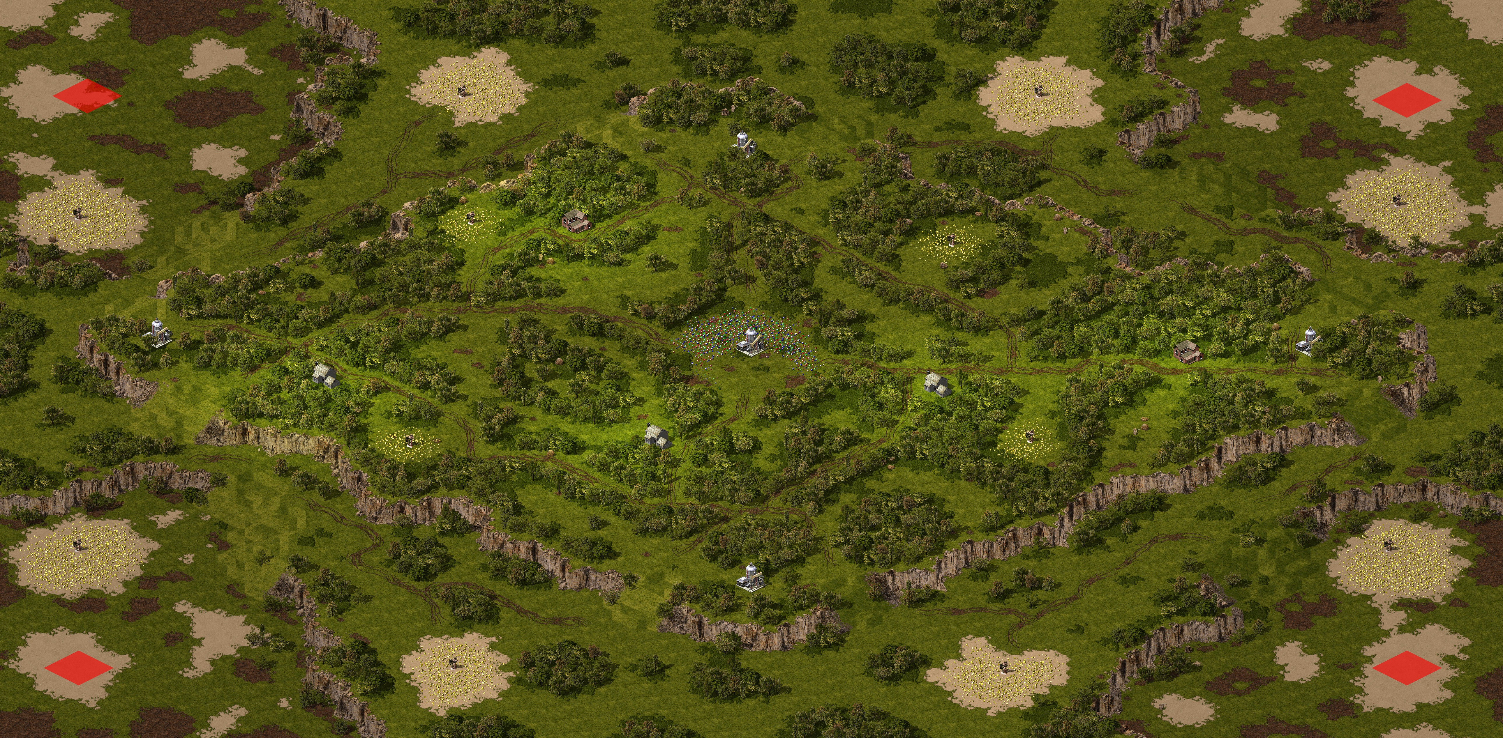 Rendered map: Four Corners