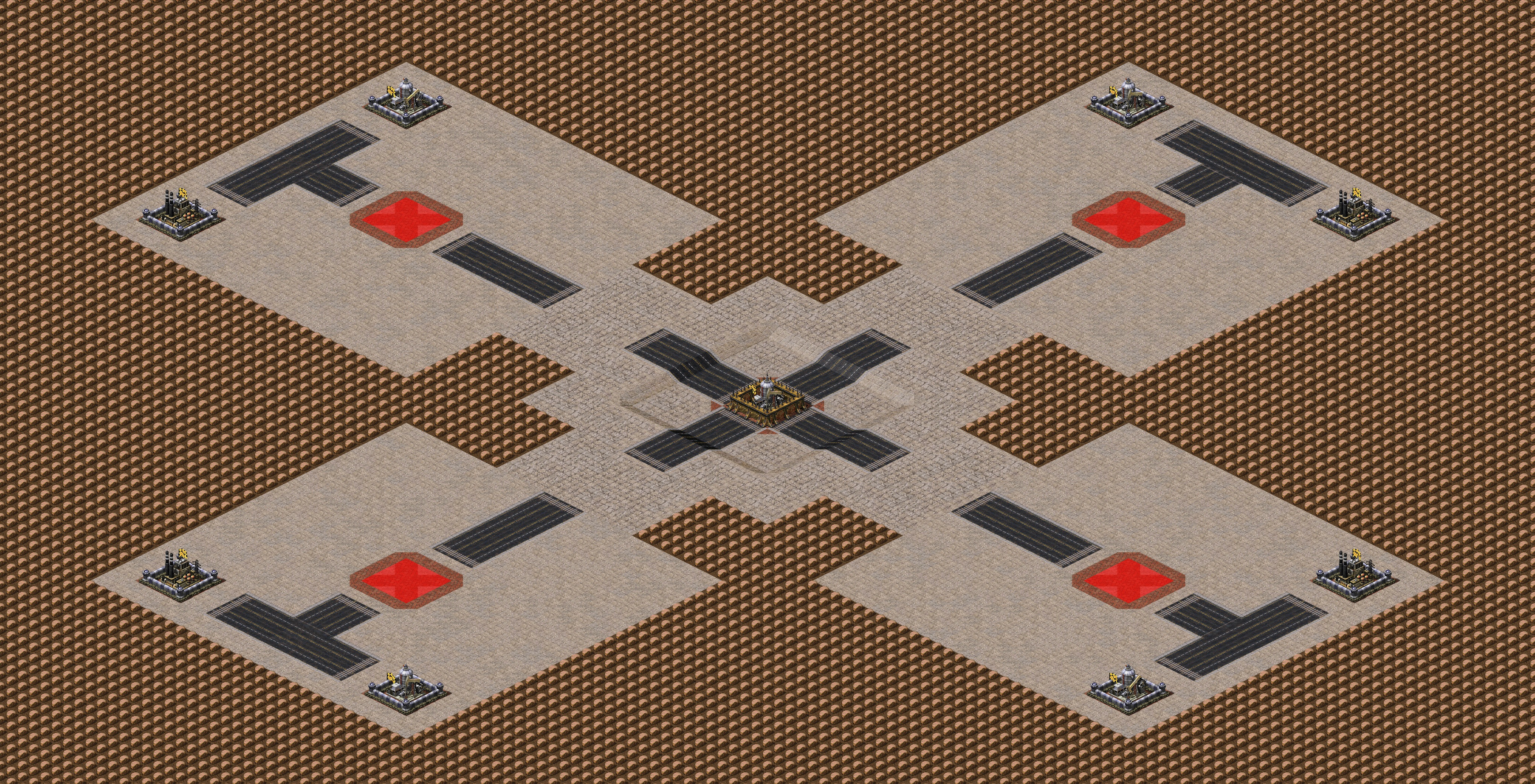 Rendered map: Oil In Center