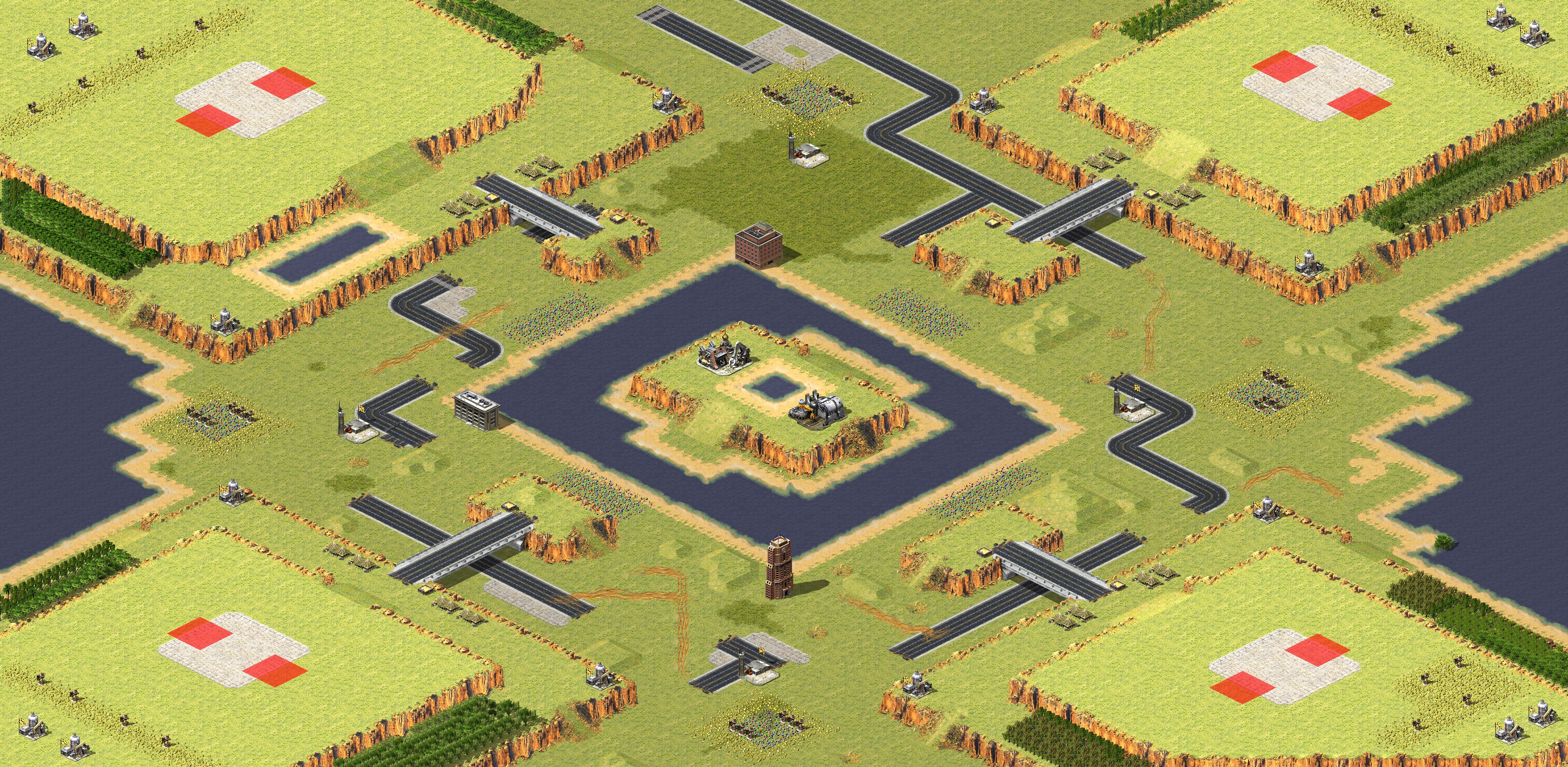 Rendered map: City of Thought 2v2v2v2