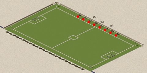 Rendered preview of Green Field Stadium