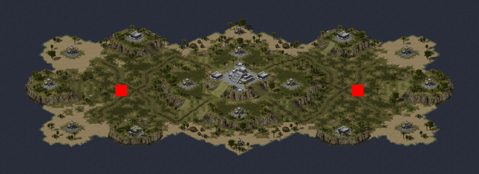 Rendered preview of Official Tournament Map A (Megawealth)
