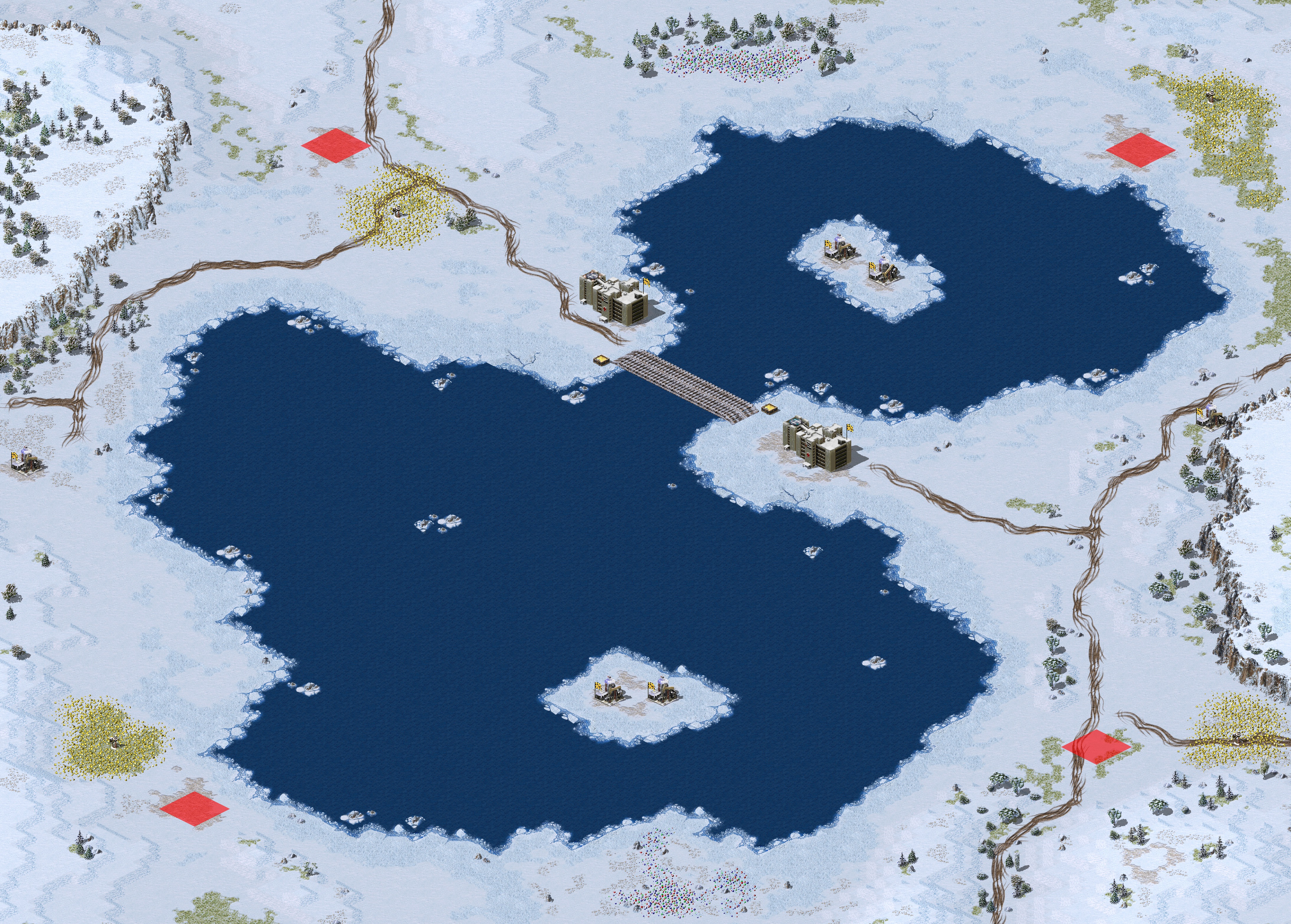 Rendered map: 不列兹然湖 - 赛事专用