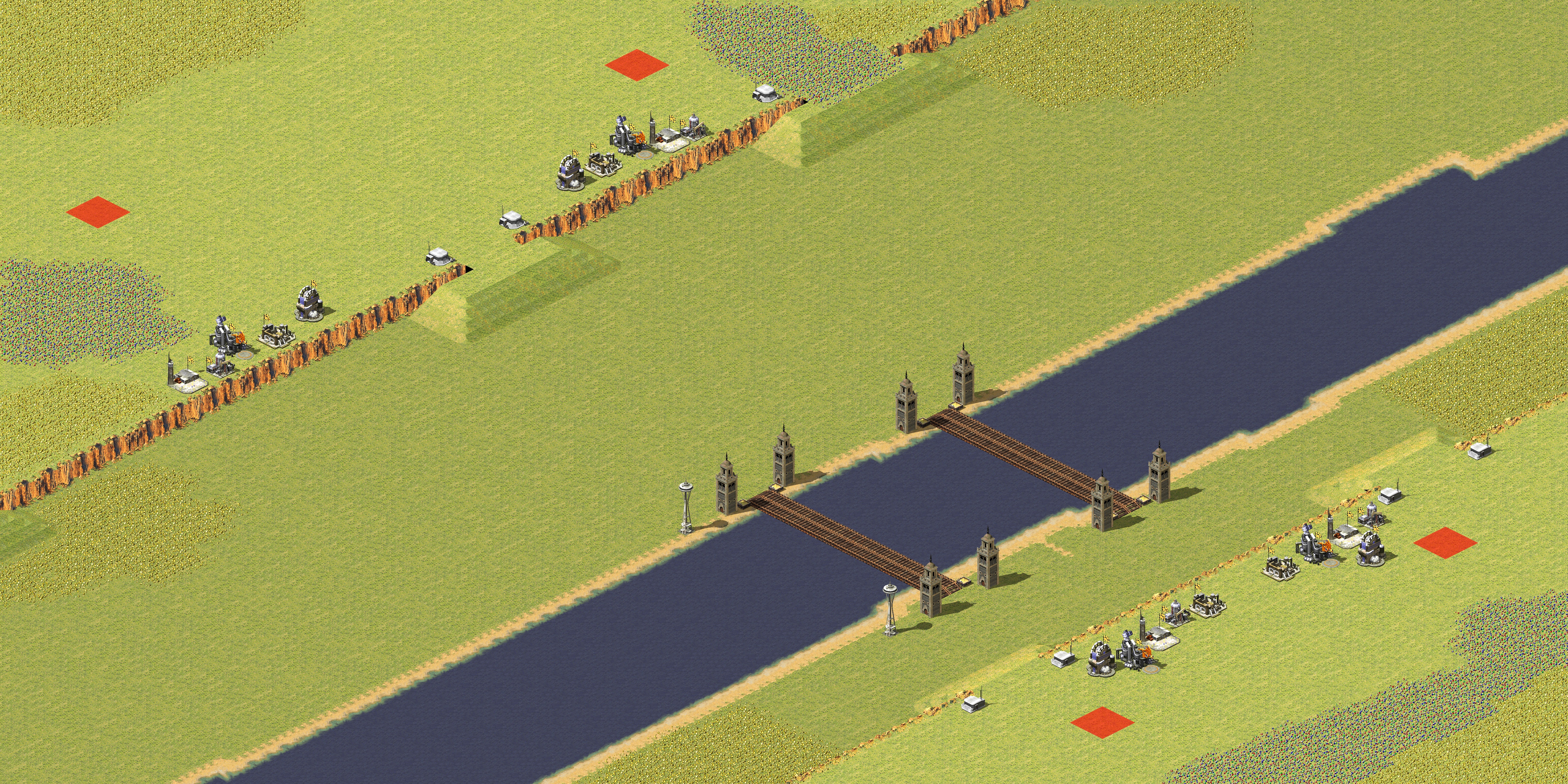 Rendered map: Dont go in the water
