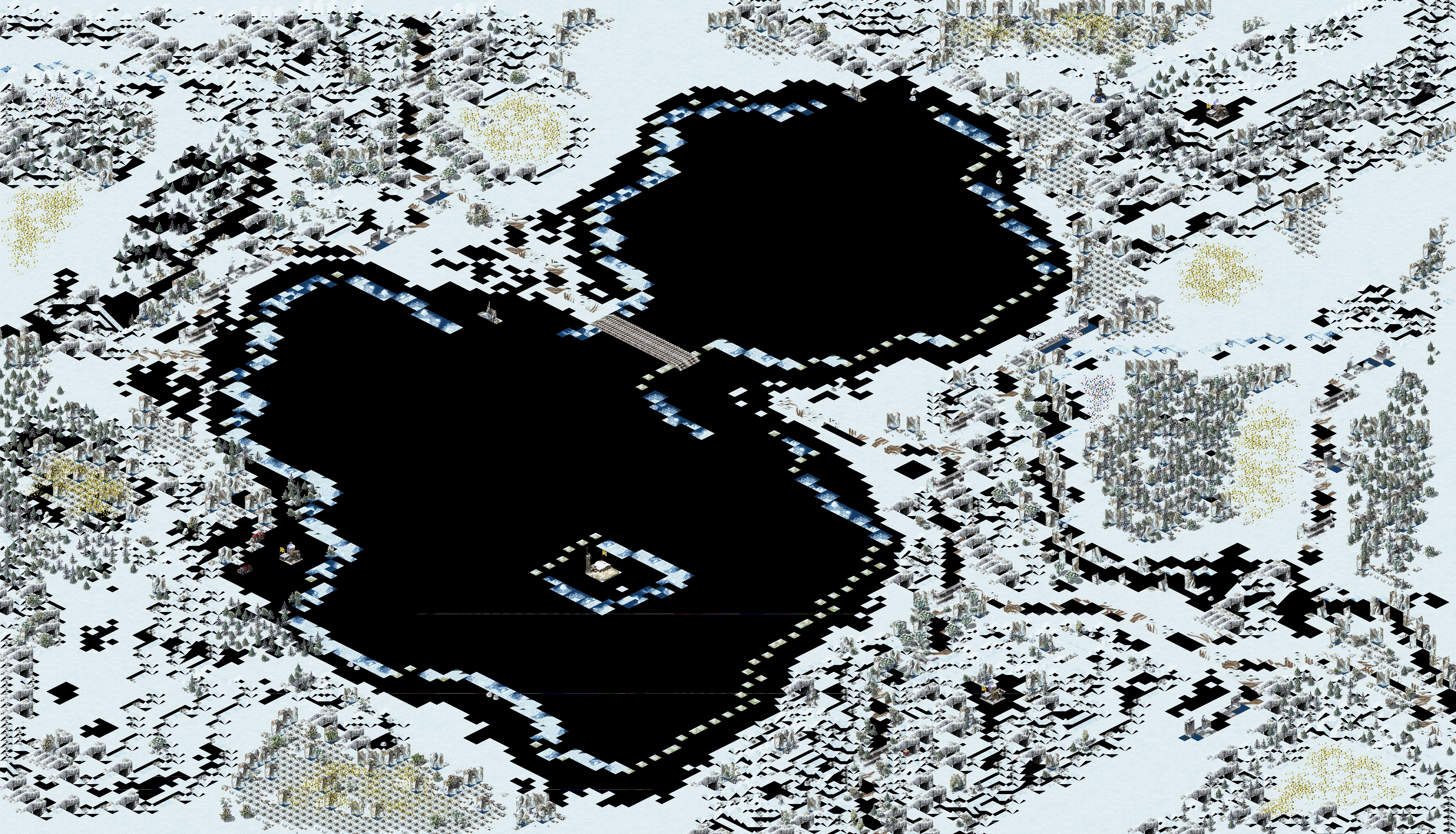 Rendered map: Frozen Lakes