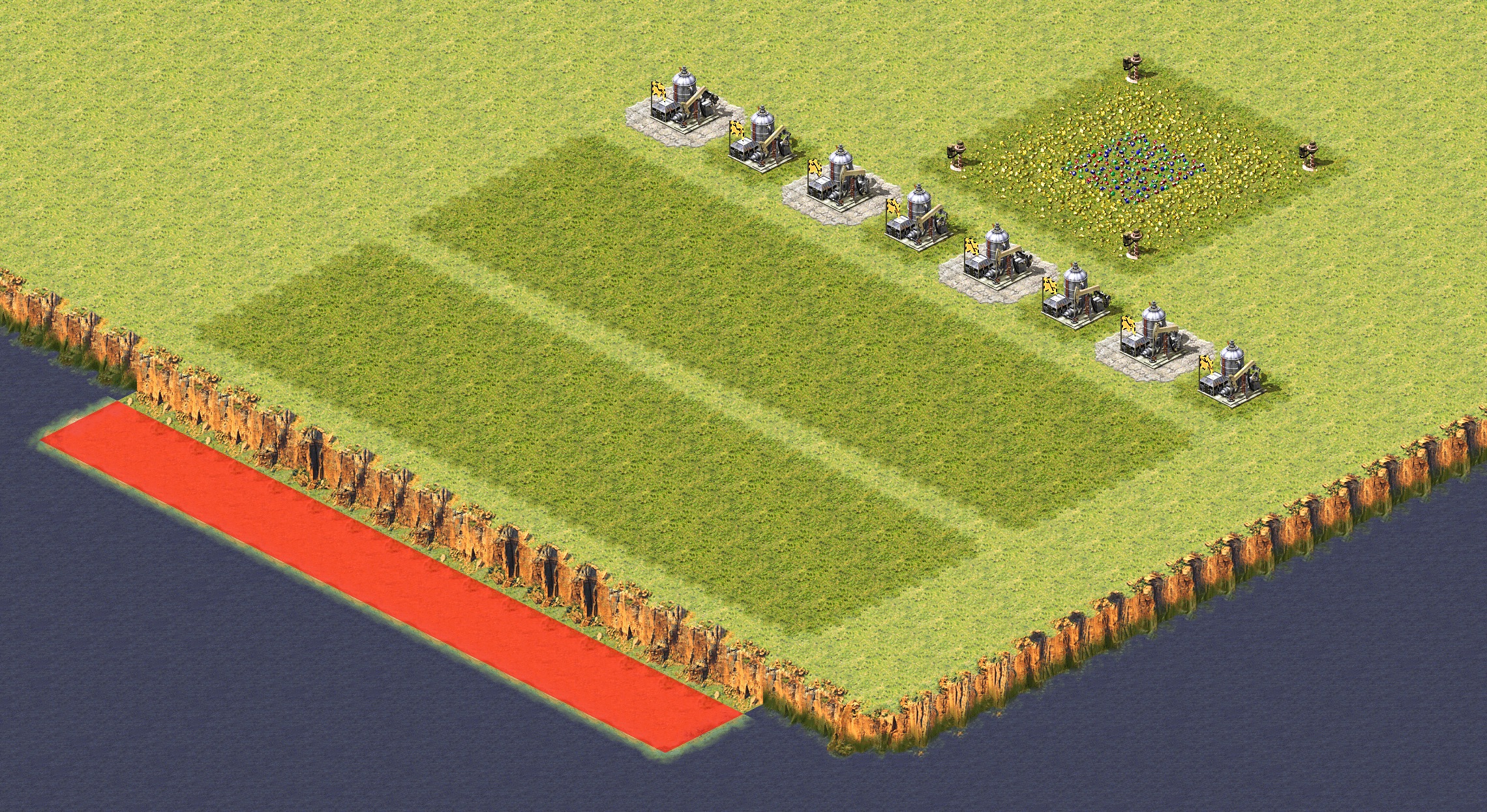 Rendered map: Cliff Survival Patch