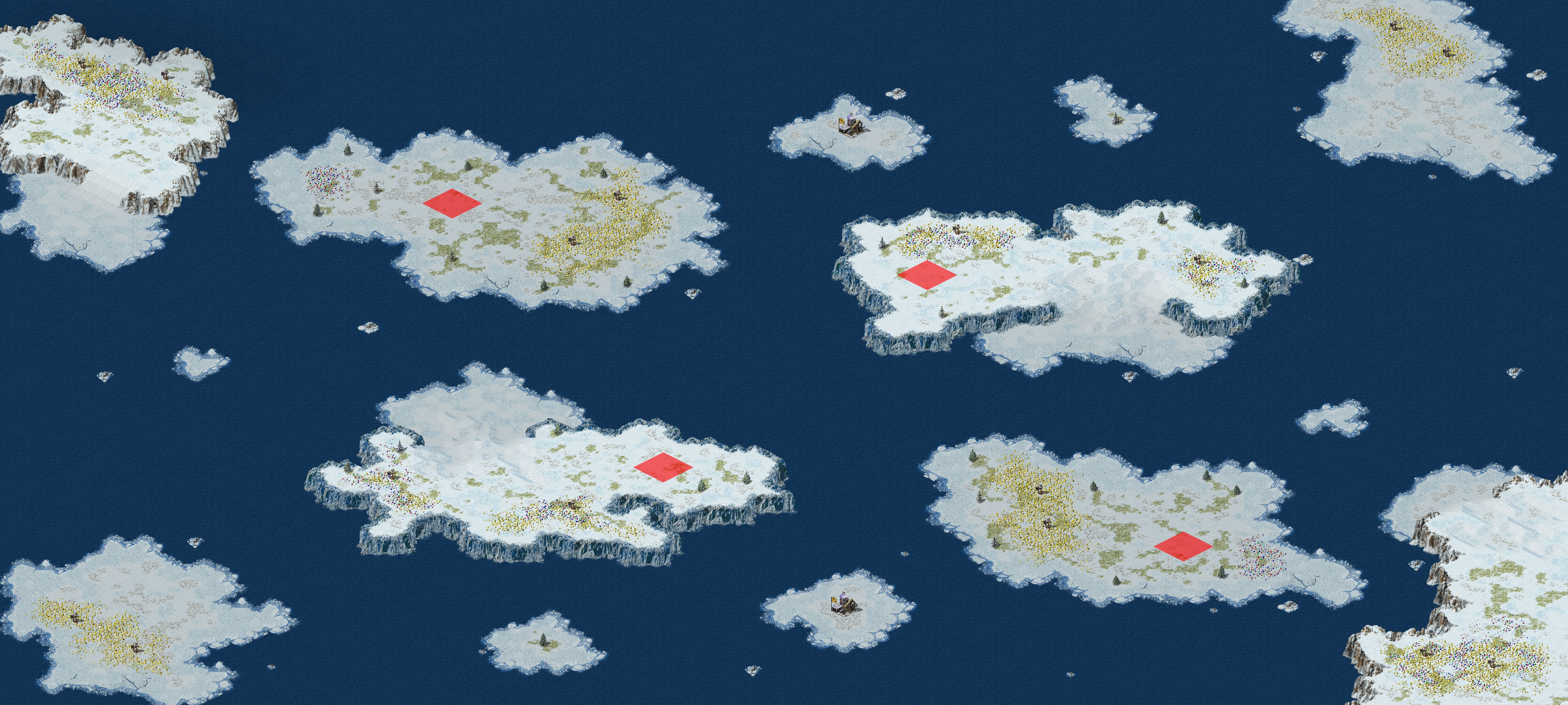 Rendered map: Aleutian Islands
