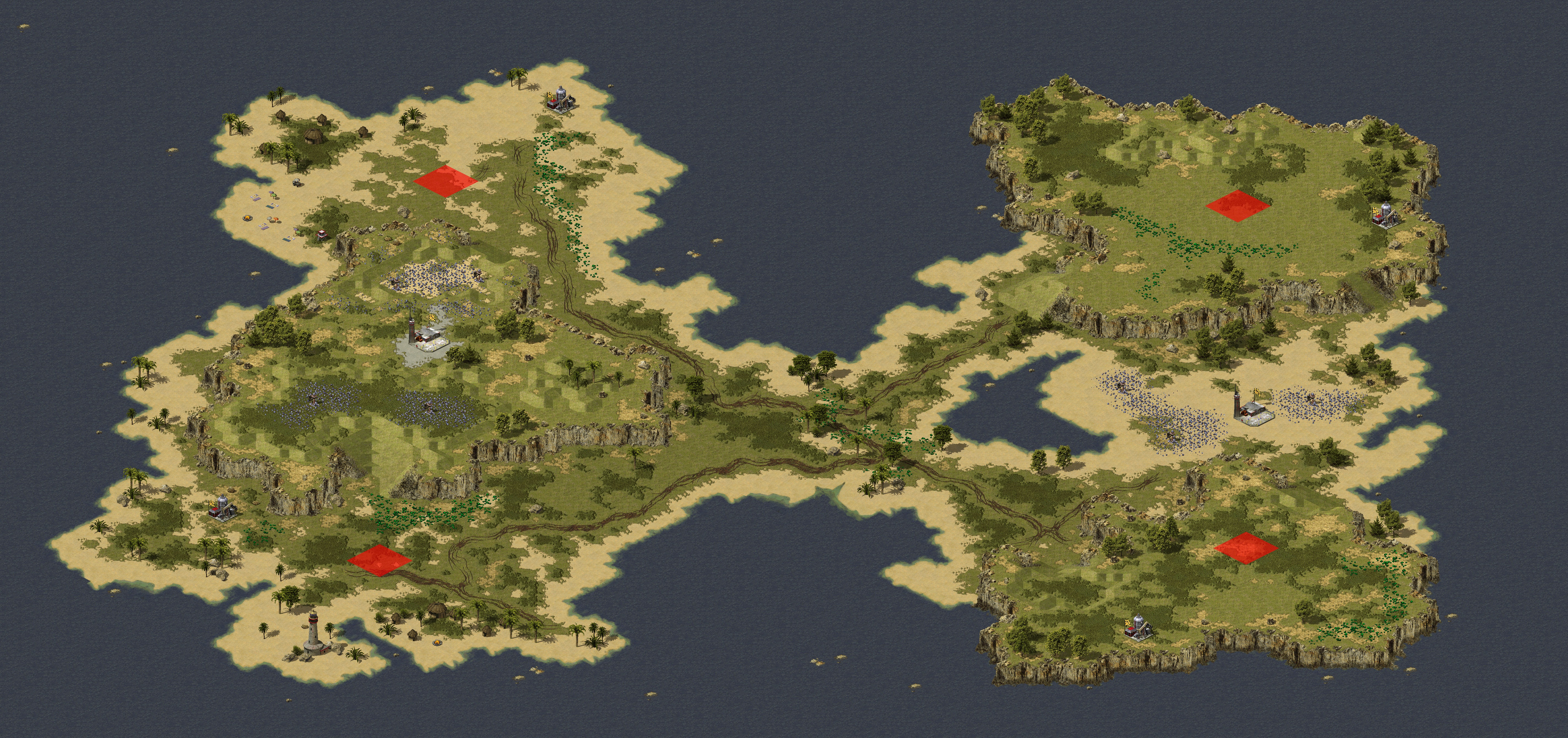 Rendered map: South Pacific