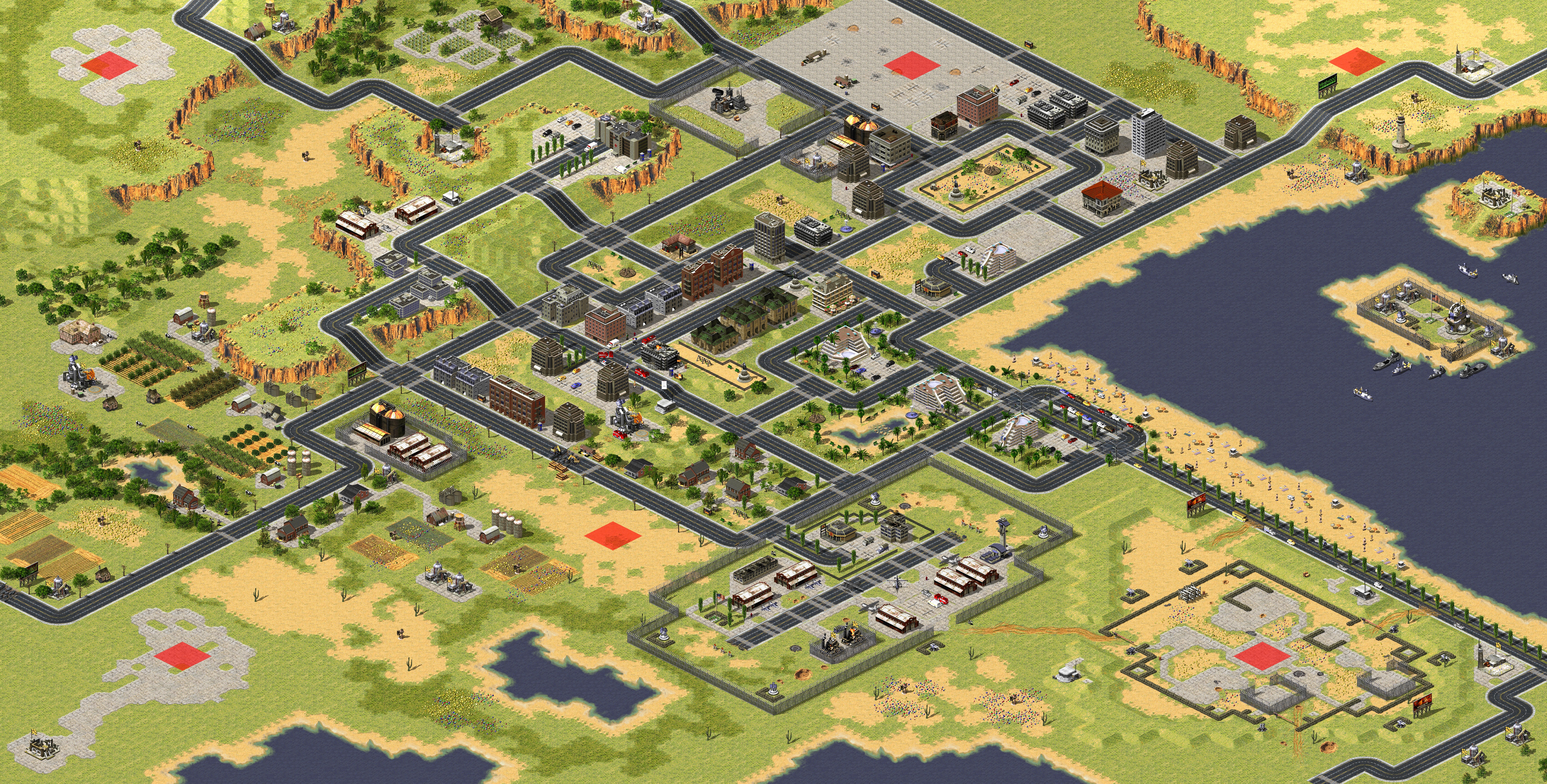 Rendered map: Outside Athens