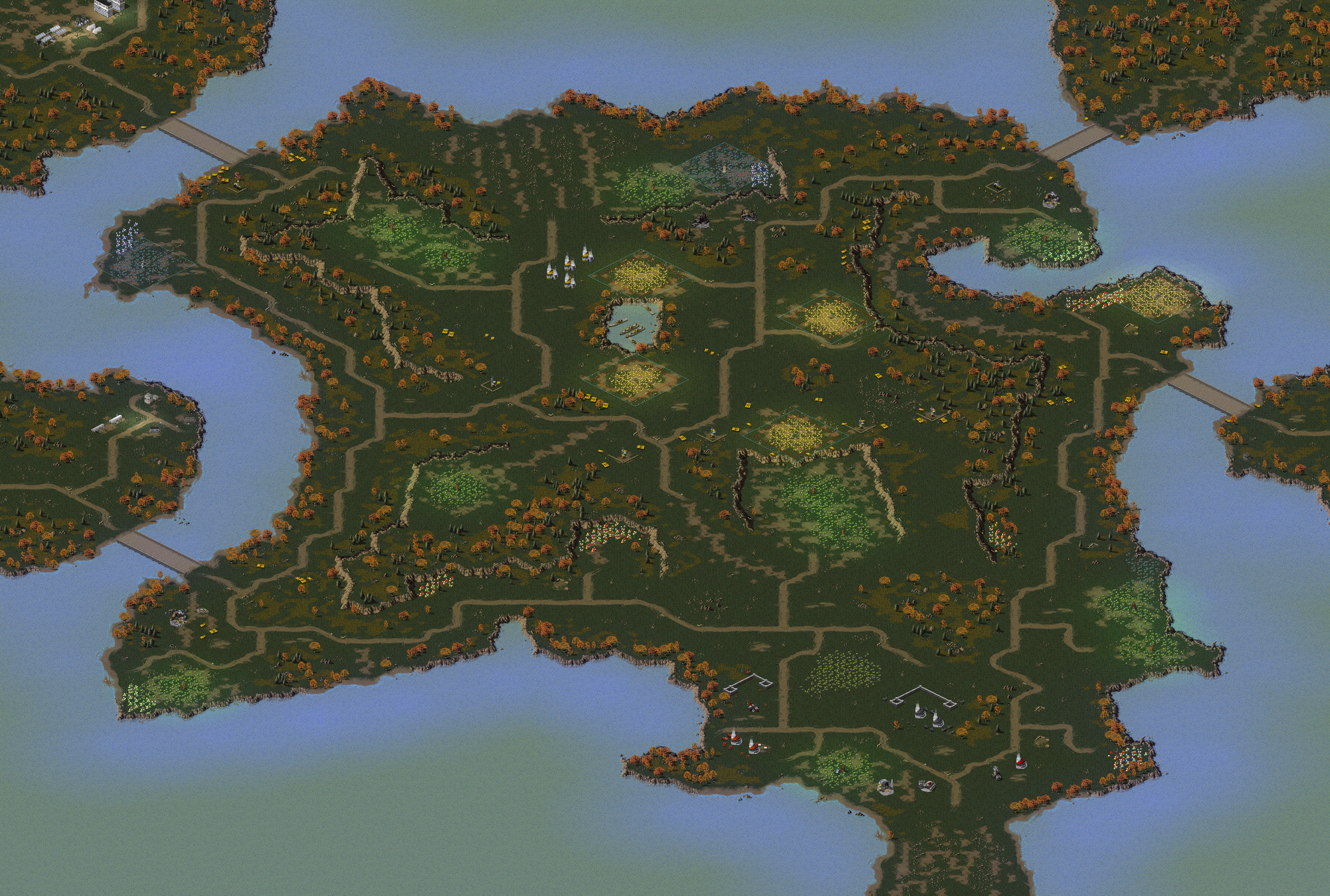 Rendered map: [3] A Bridge Too Many (Medium)
