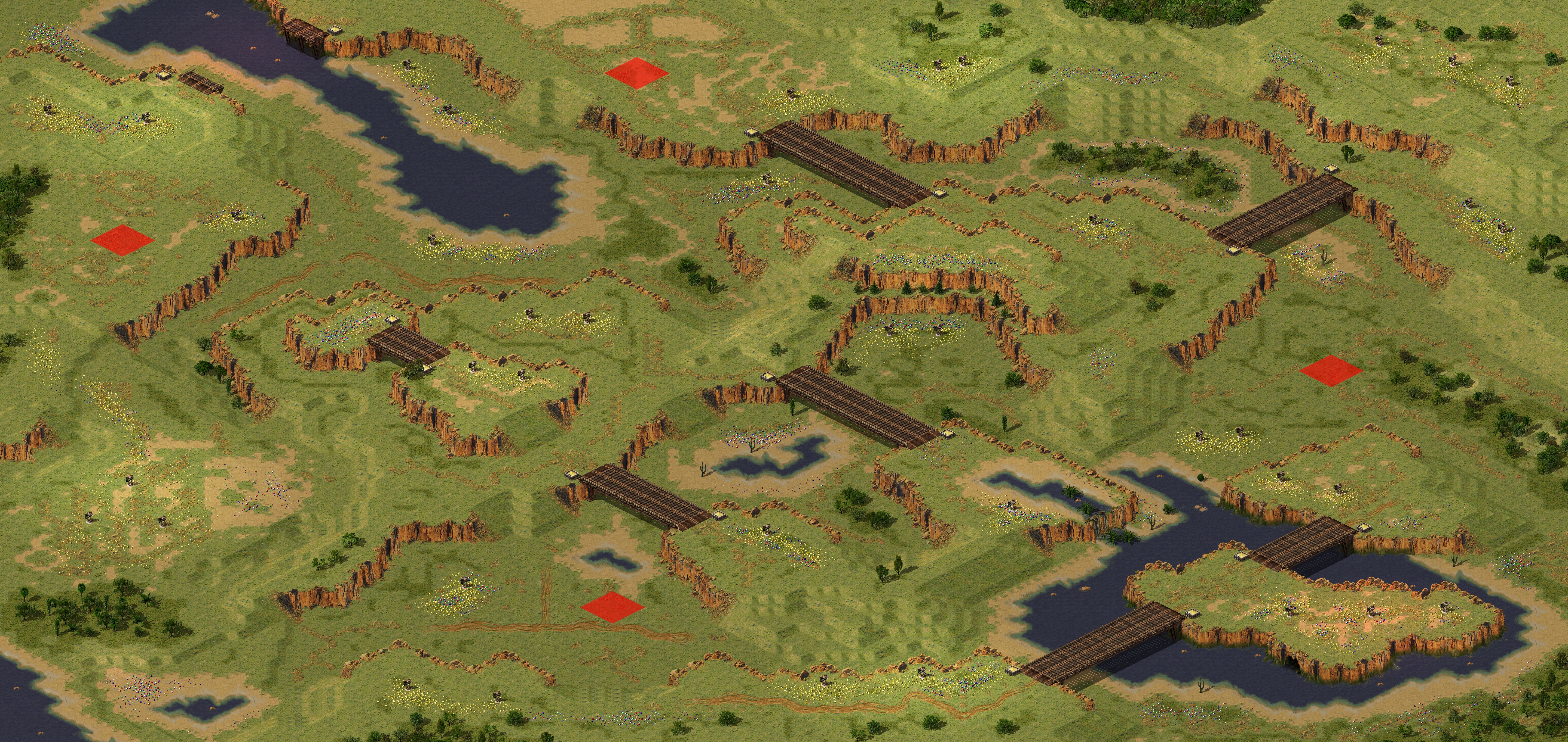 Rendered map: Treetop Hills (2v2 edit)