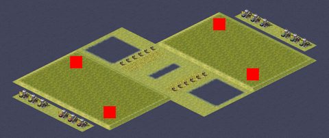 Rendered preview of Easy Patch 2v2 - Soviet vs Allied Balanced