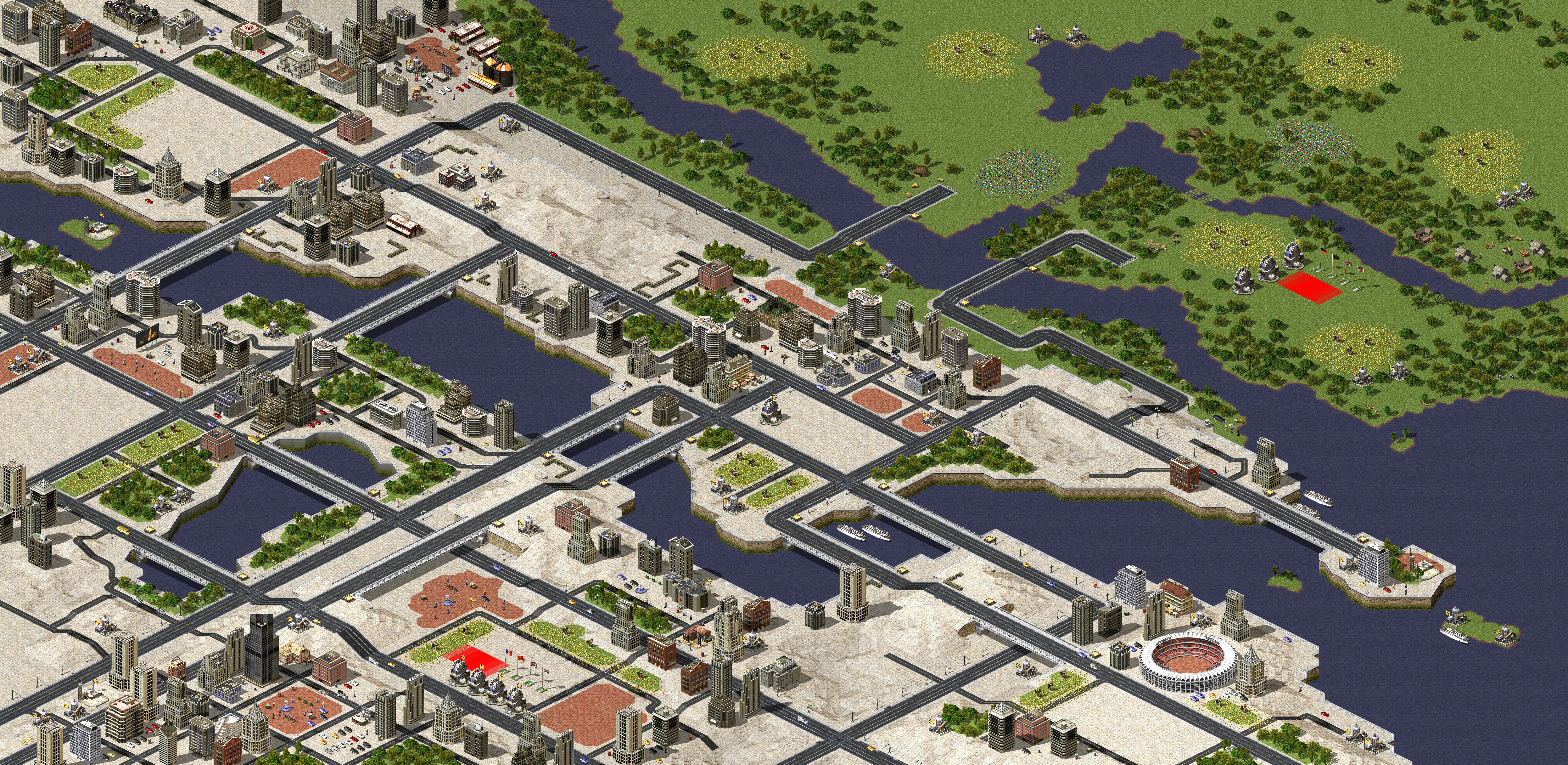 Rendered map: Flag Battle 4v4