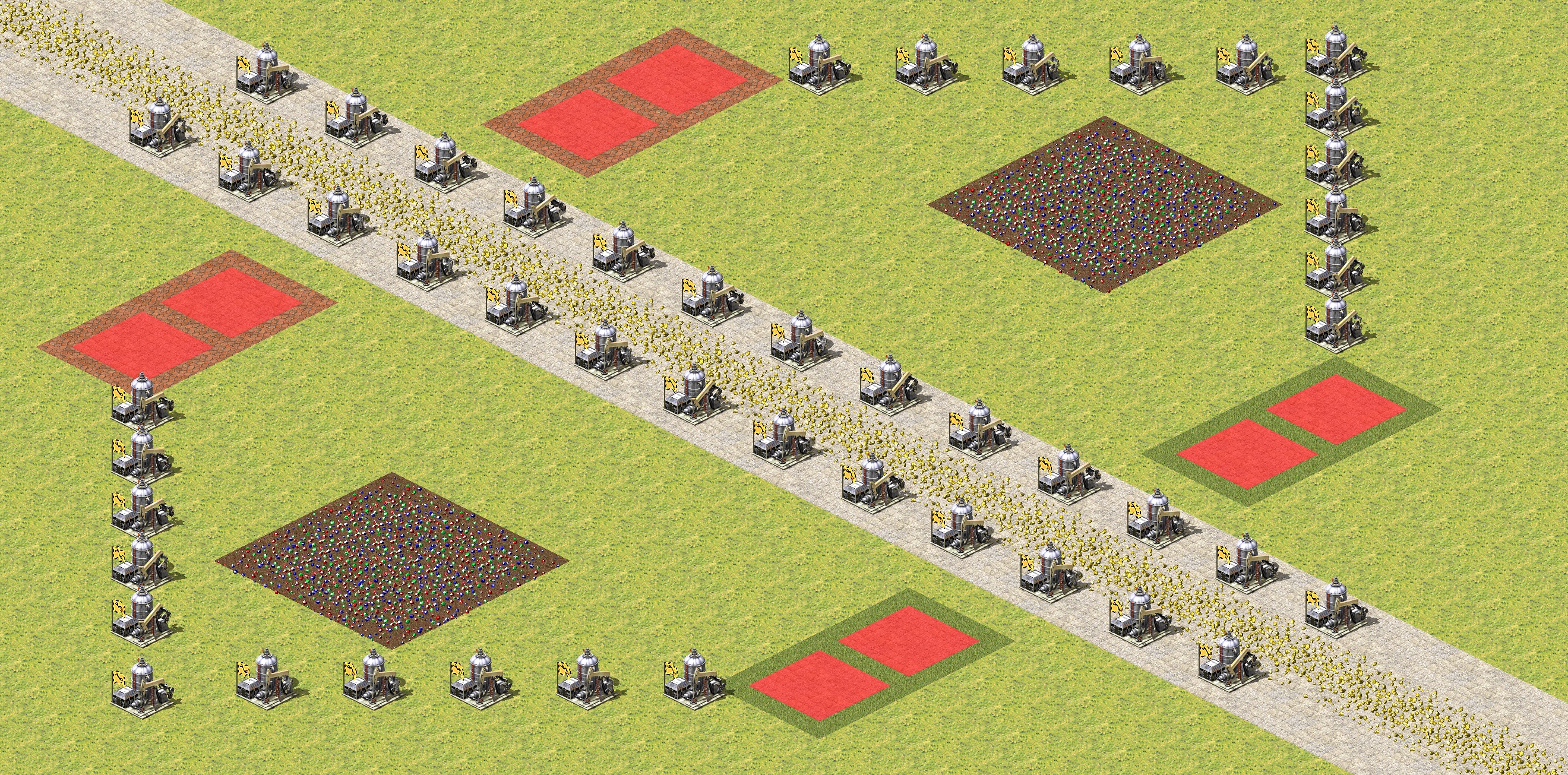 Rendered map: Oil Well Rush Four Way