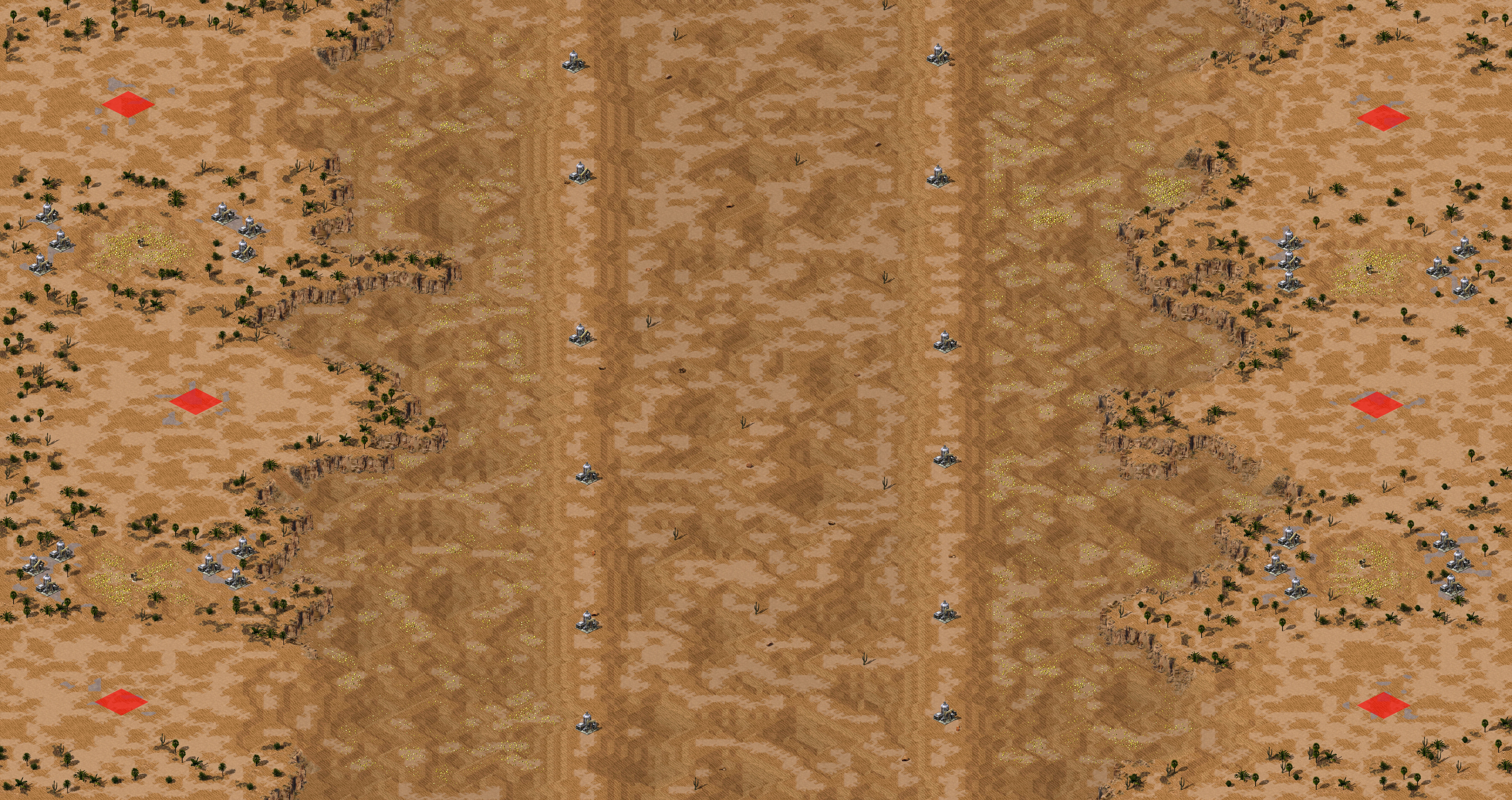 Rendered map: Battle for Dune