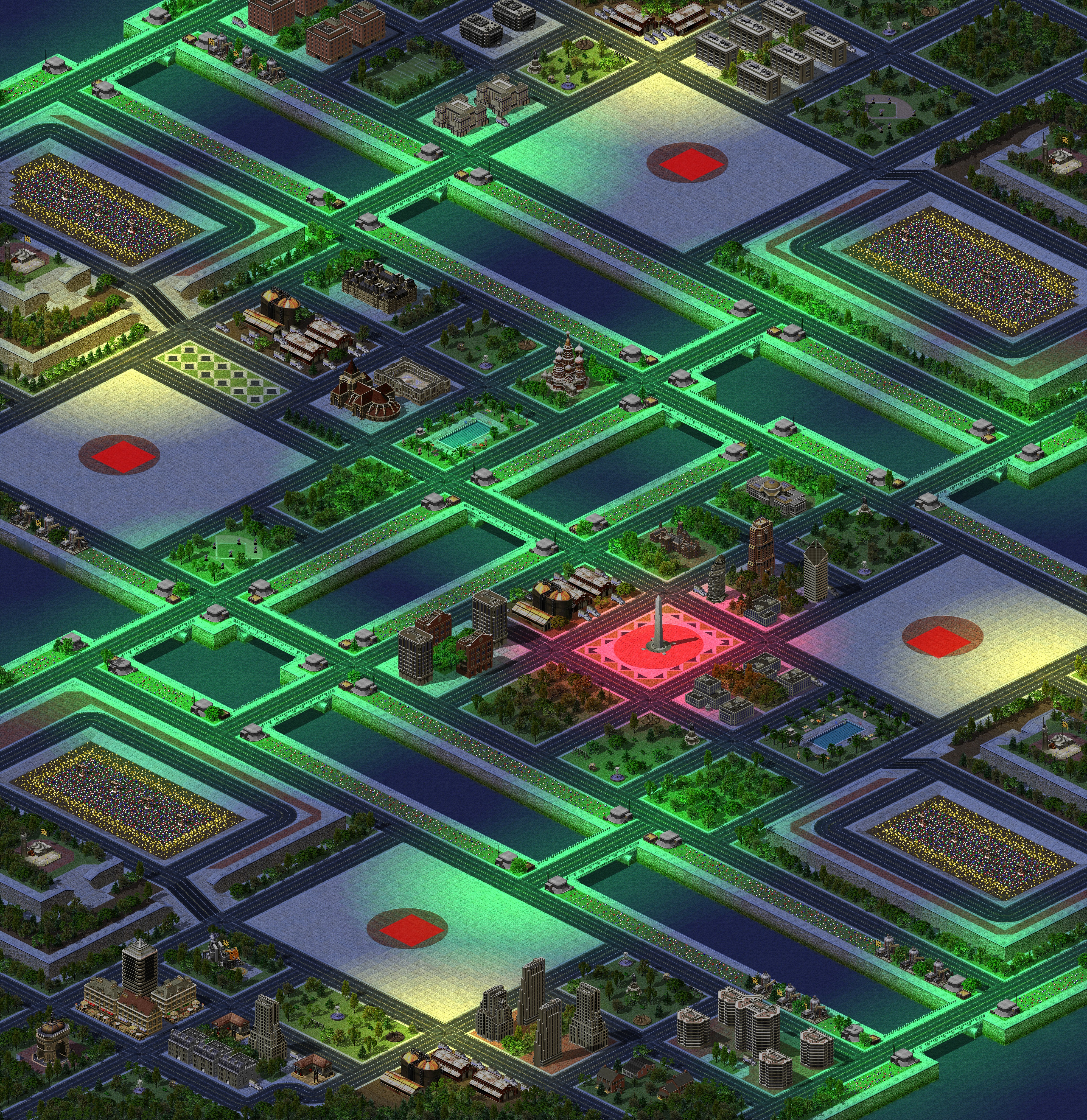 Rendered map: Parkland
