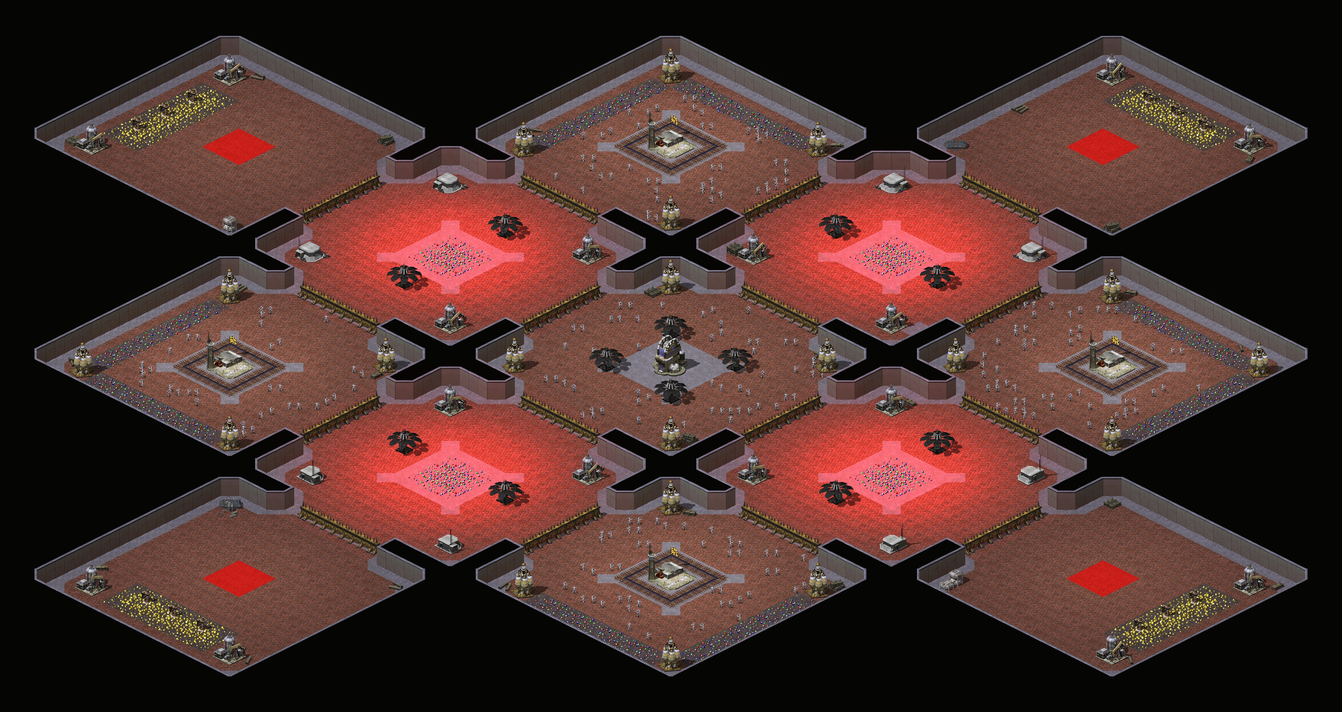 Rendered map: Containment