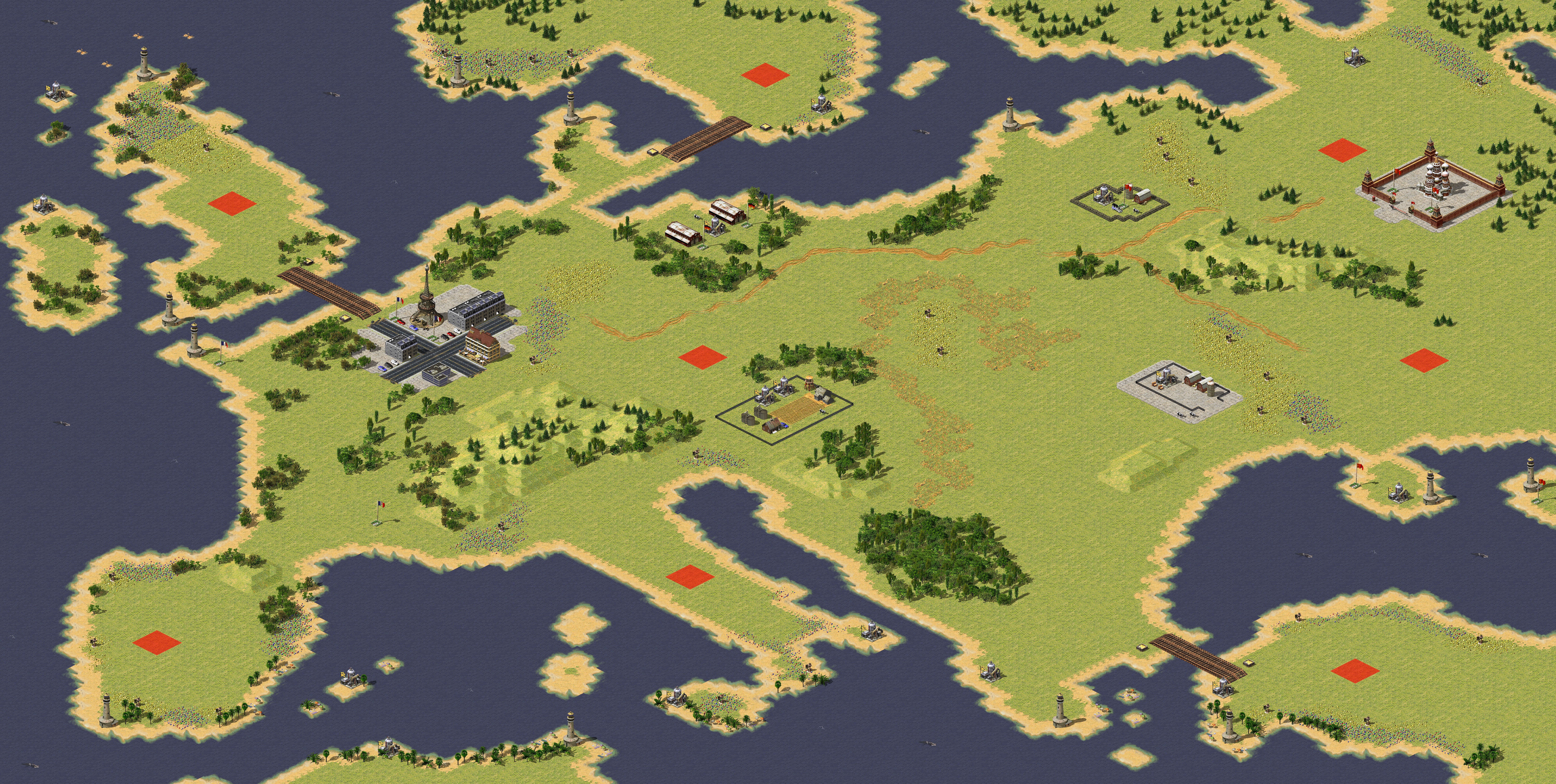 Rendered map: Wasteland