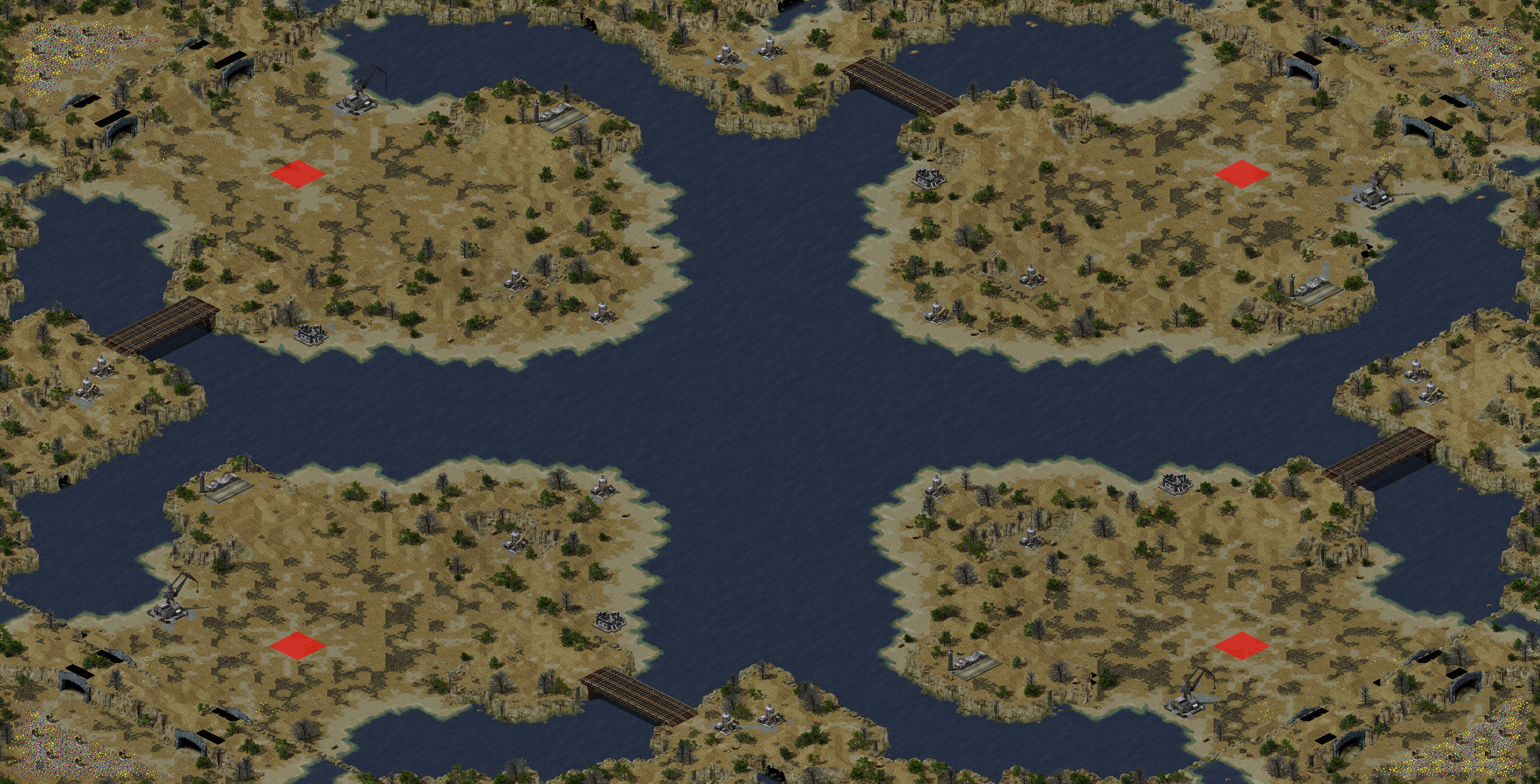 Rendered map: Pacific Desert