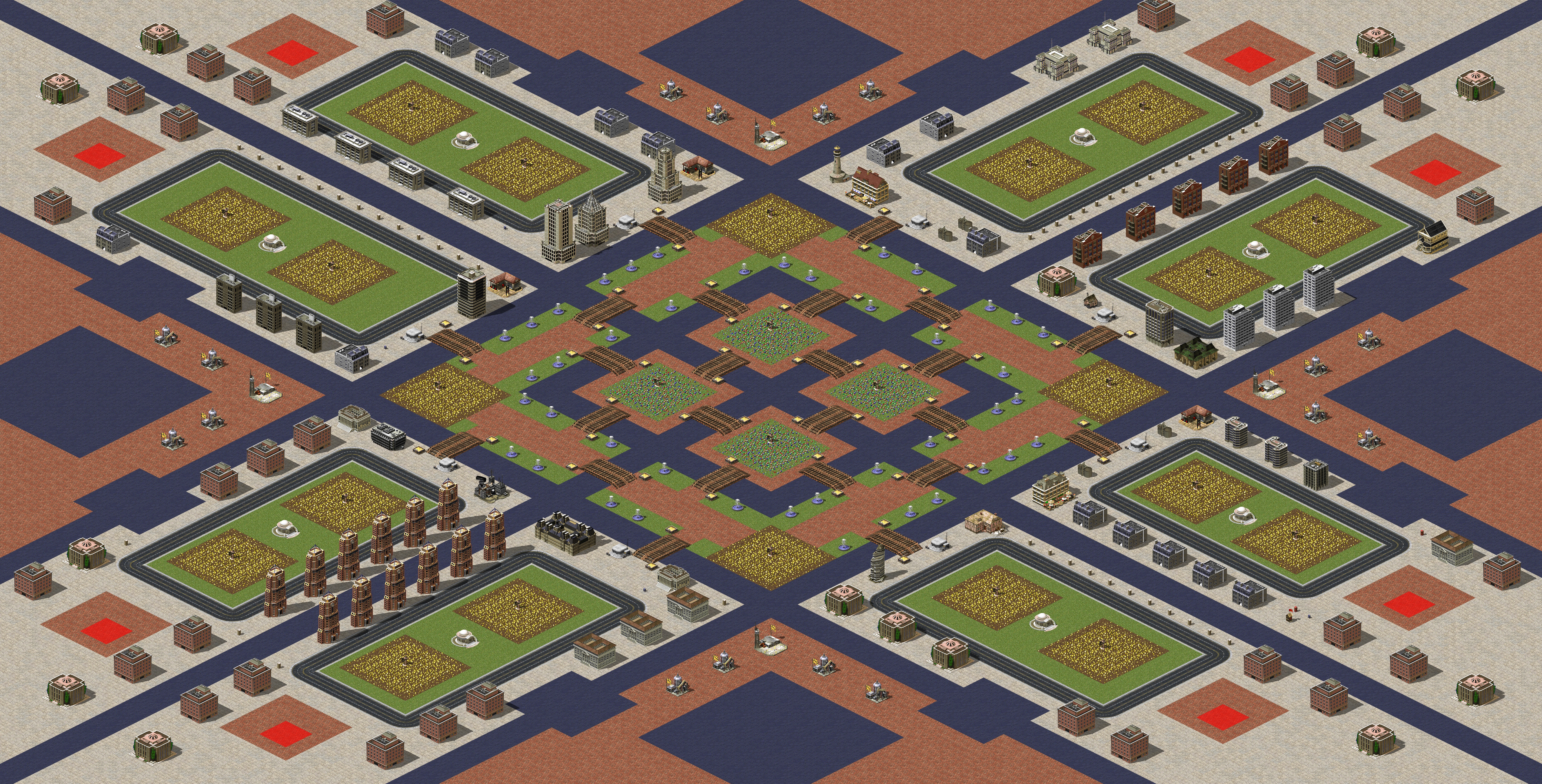Rendered map: Venice Water City