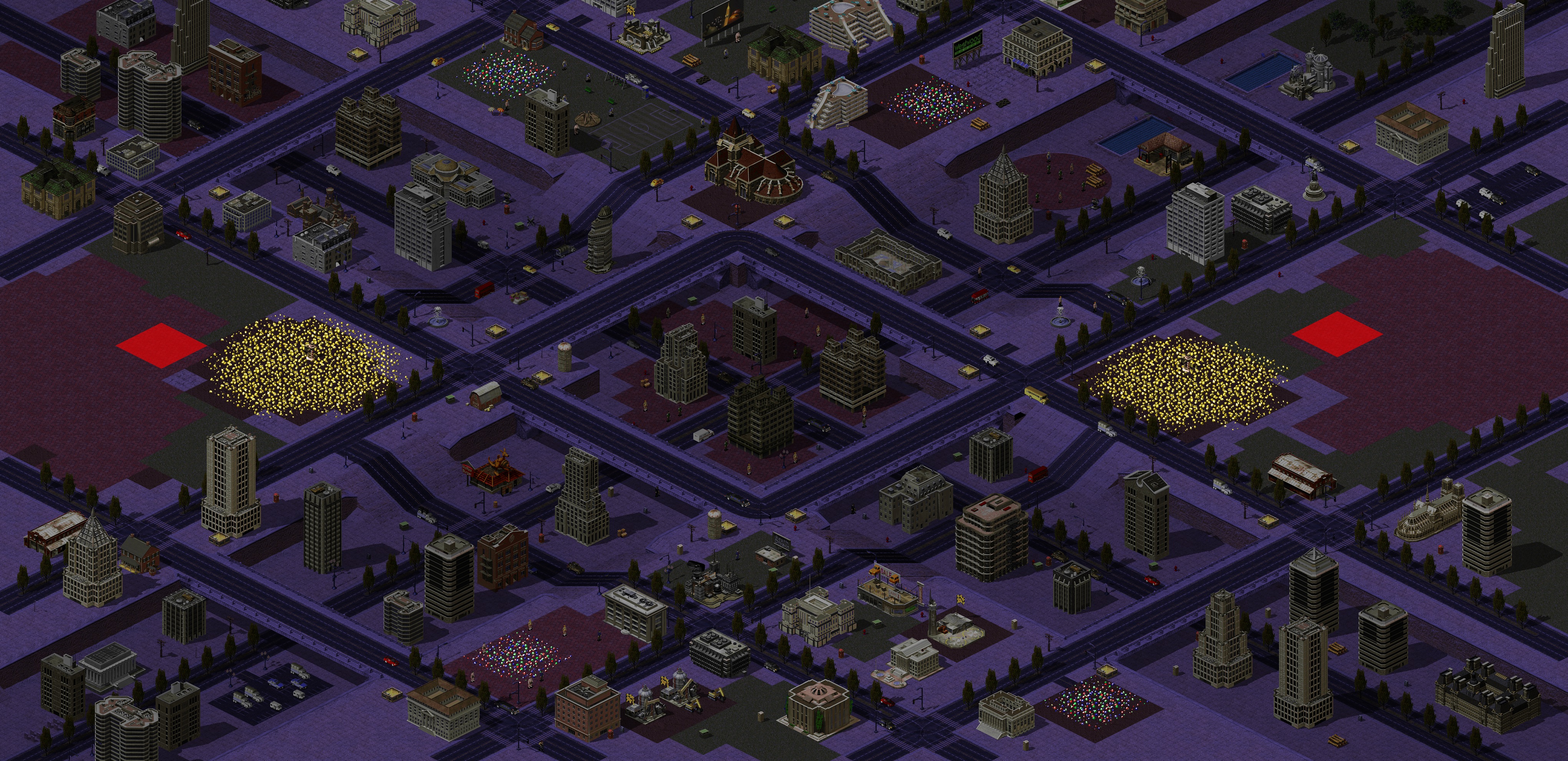 Rendered map: 进入黑夜的城市（1-2）