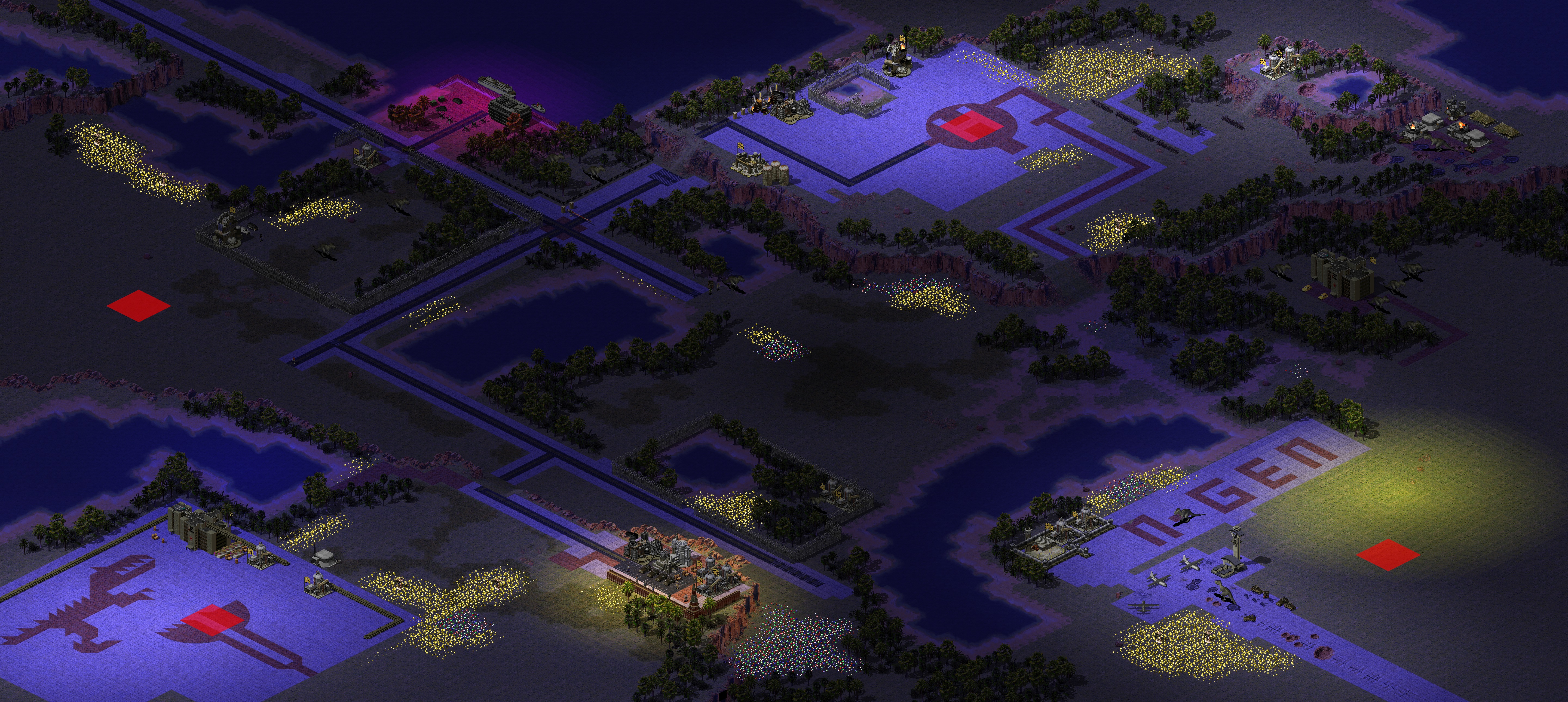 Rendered map: Jurrasic park
