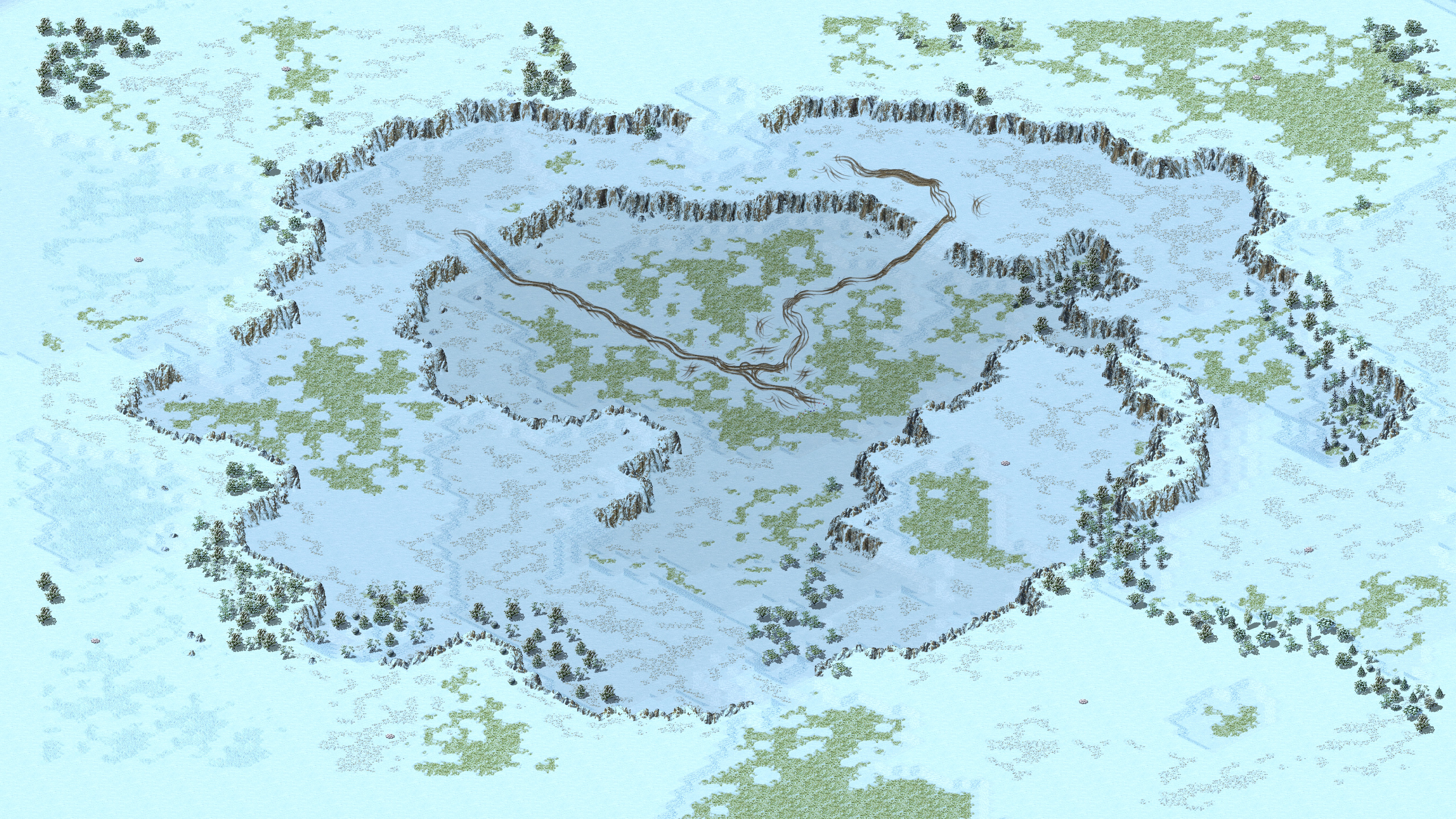 Rendered map: Lazy Tank Snowy 4v4