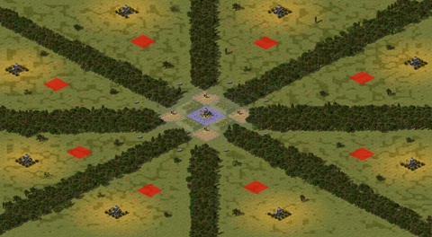 Rendered preview of Oil in The Center Gems & Gold (Zhasulan & Kikematamitos map)