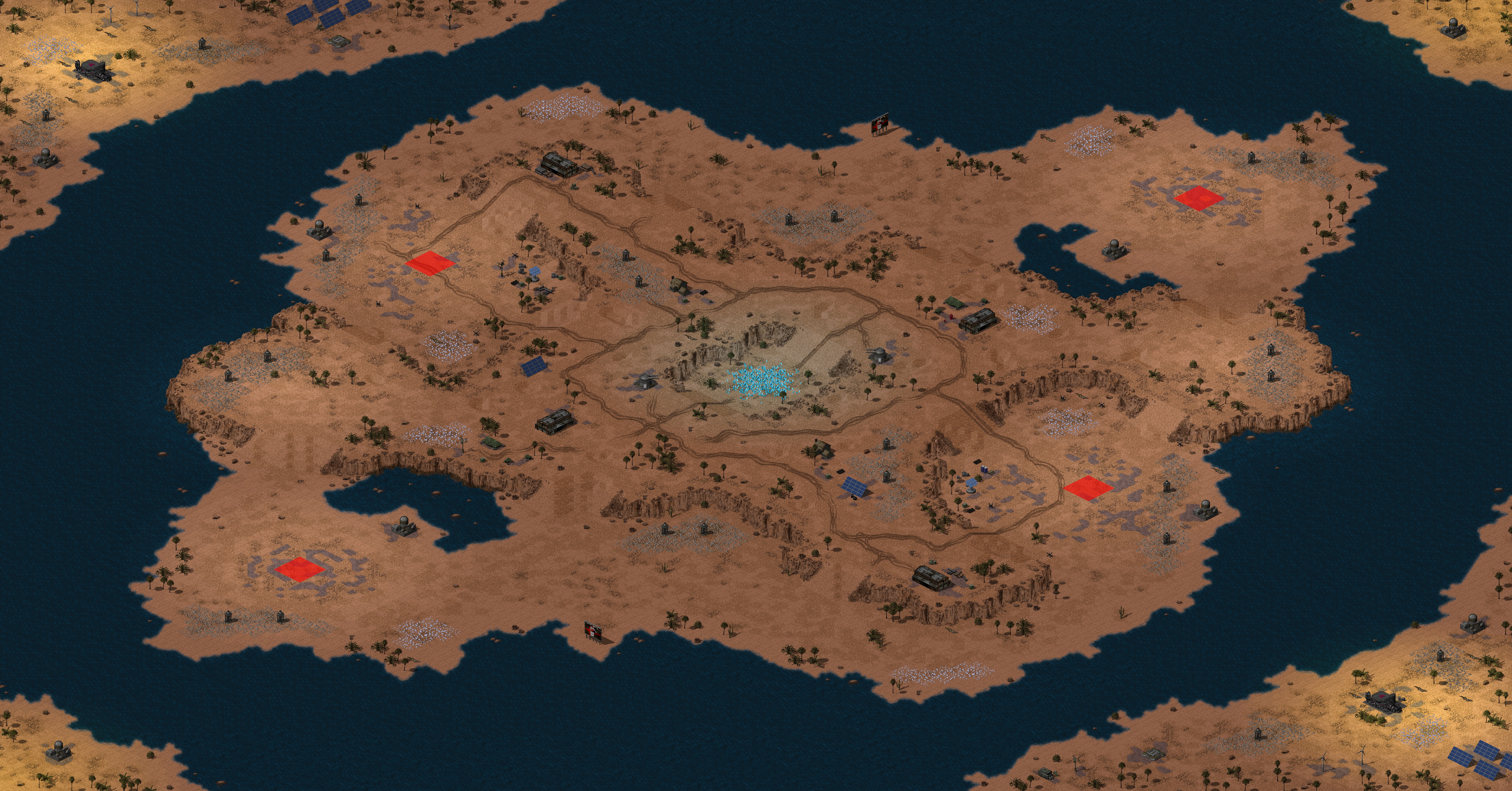 Rendered map: Burning Sands